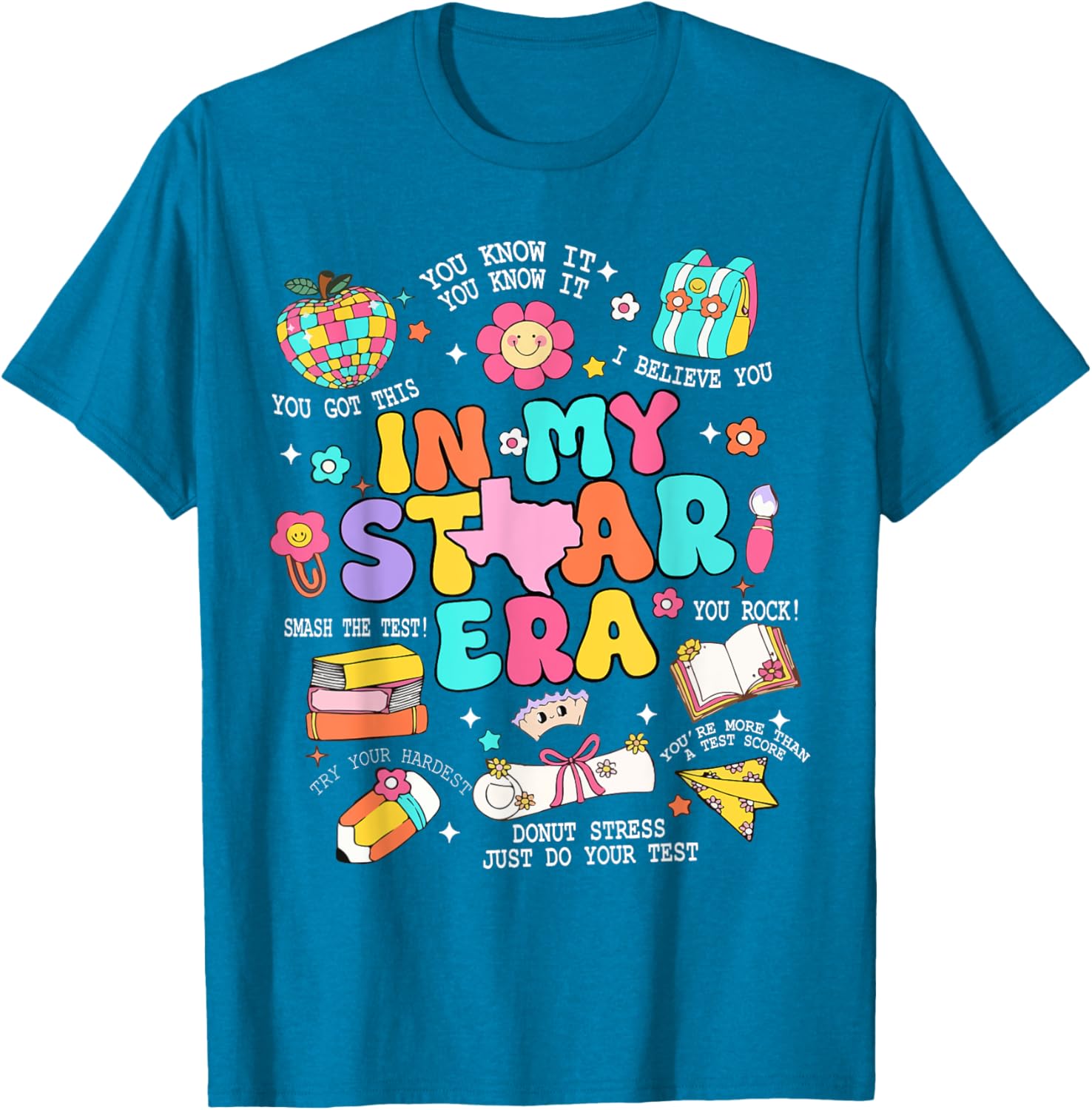 In My Staar Era Motivational Testing Test Day Boy Girl Kid T-Shirt