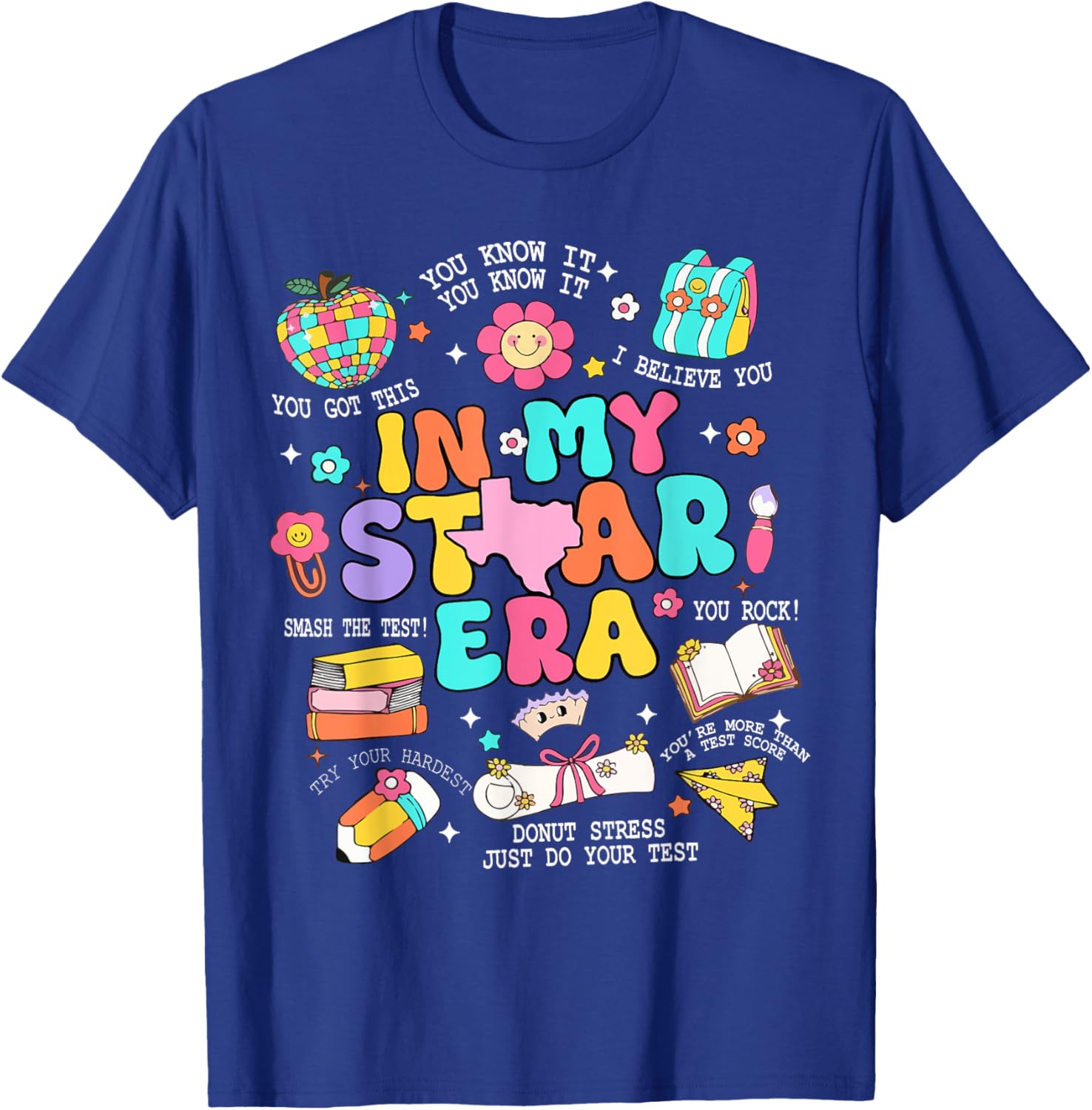 In My Staar Era Motivational Testing Test Day Boy Girl Kid T-Shirt