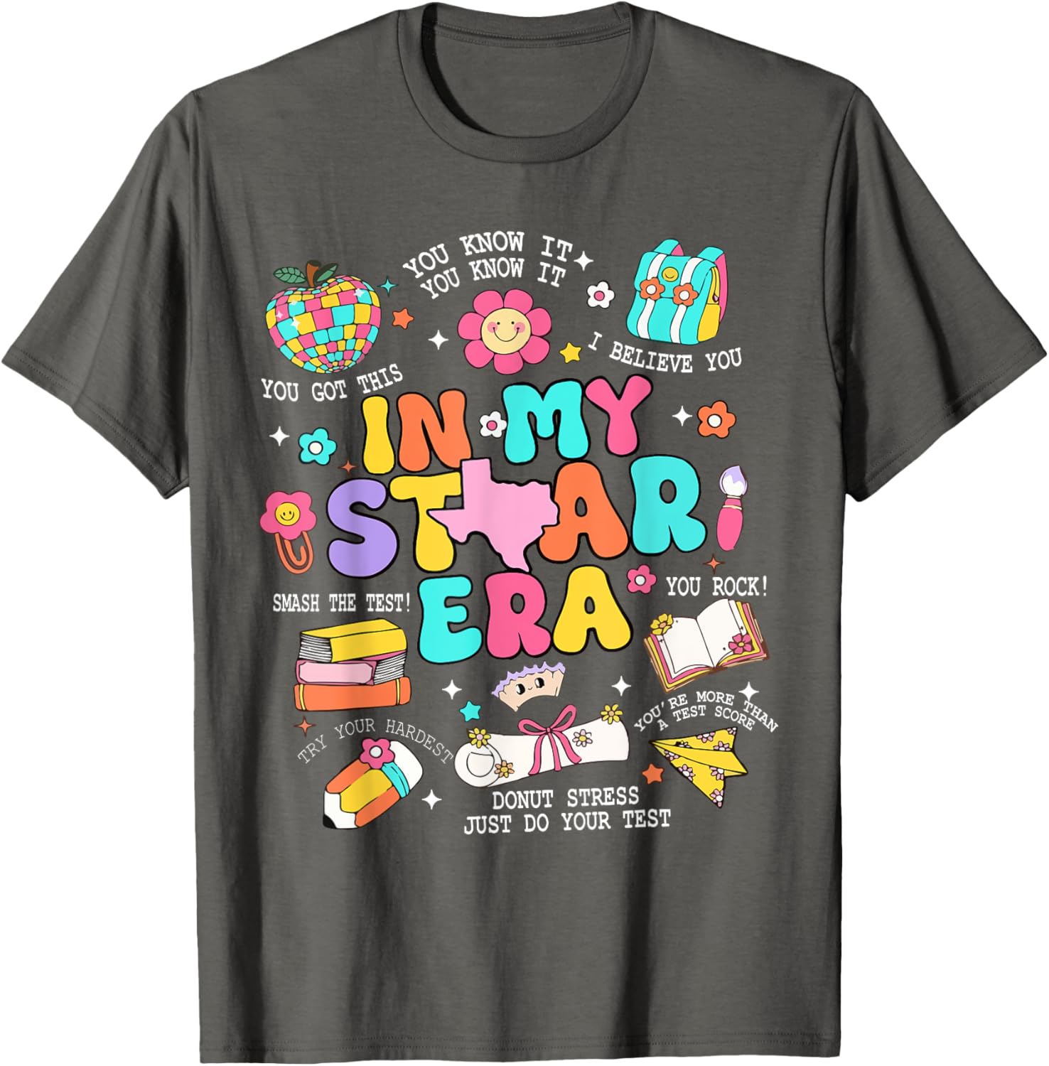 In My Staar Era Motivational Testing Test Day Boy Girl Kid T-Shirt