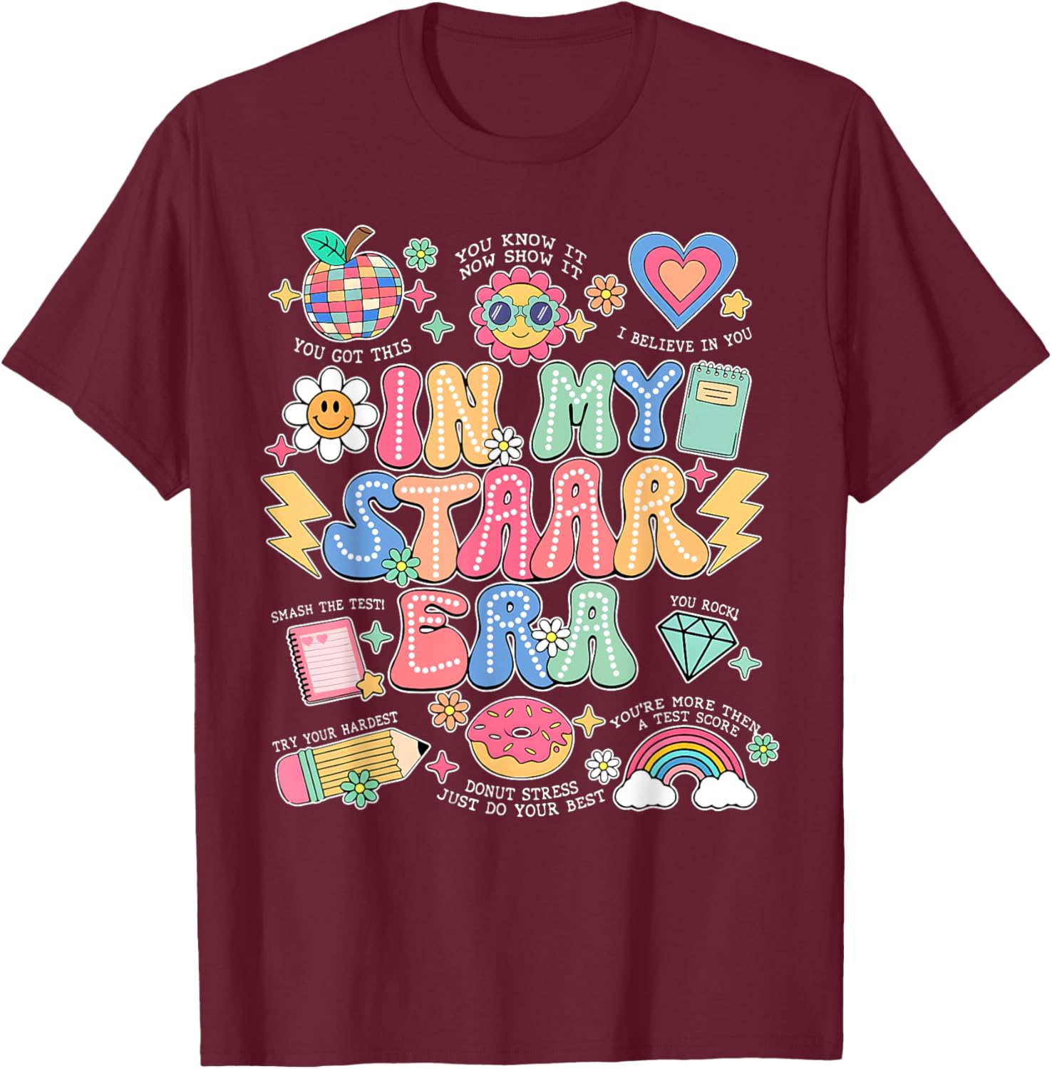 In My Staar Era Motivational Testing Test Day Boy Girl Kid T-Shirt