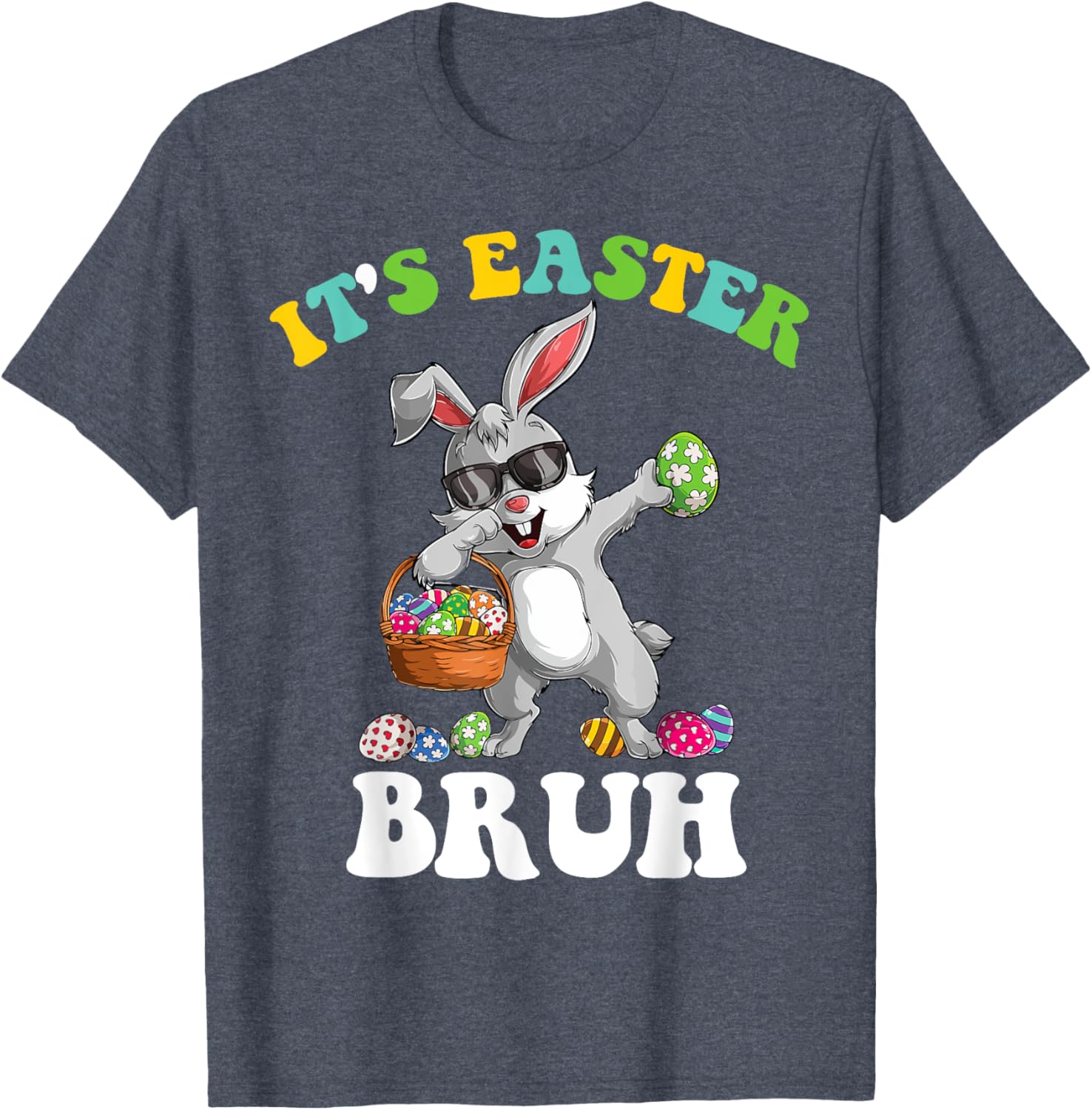 It's Easter Bruh Dabbing Rabbit Easter Day Boys Girls Kids T-Shirt