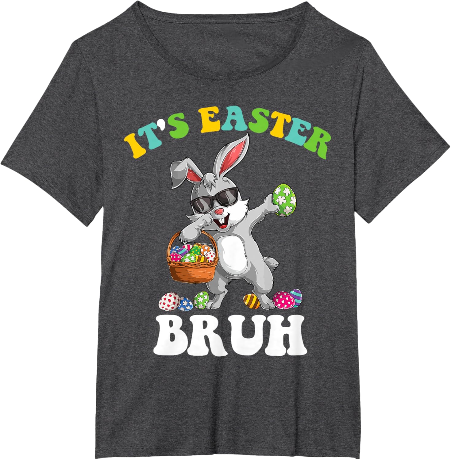 It's Easter Bruh Dabbing Rabbit Easter Day Boys Girls Kids T-Shirt