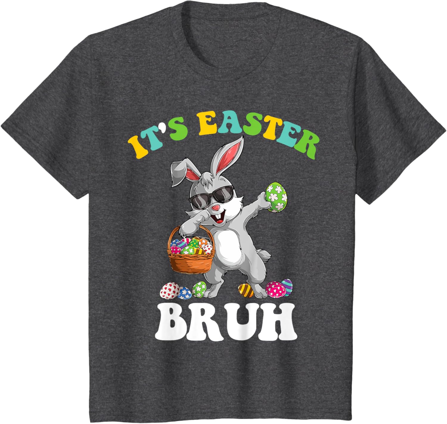 It's Easter Bruh Dabbing Rabbit Easter Day Boys Girls Kids T-Shirt