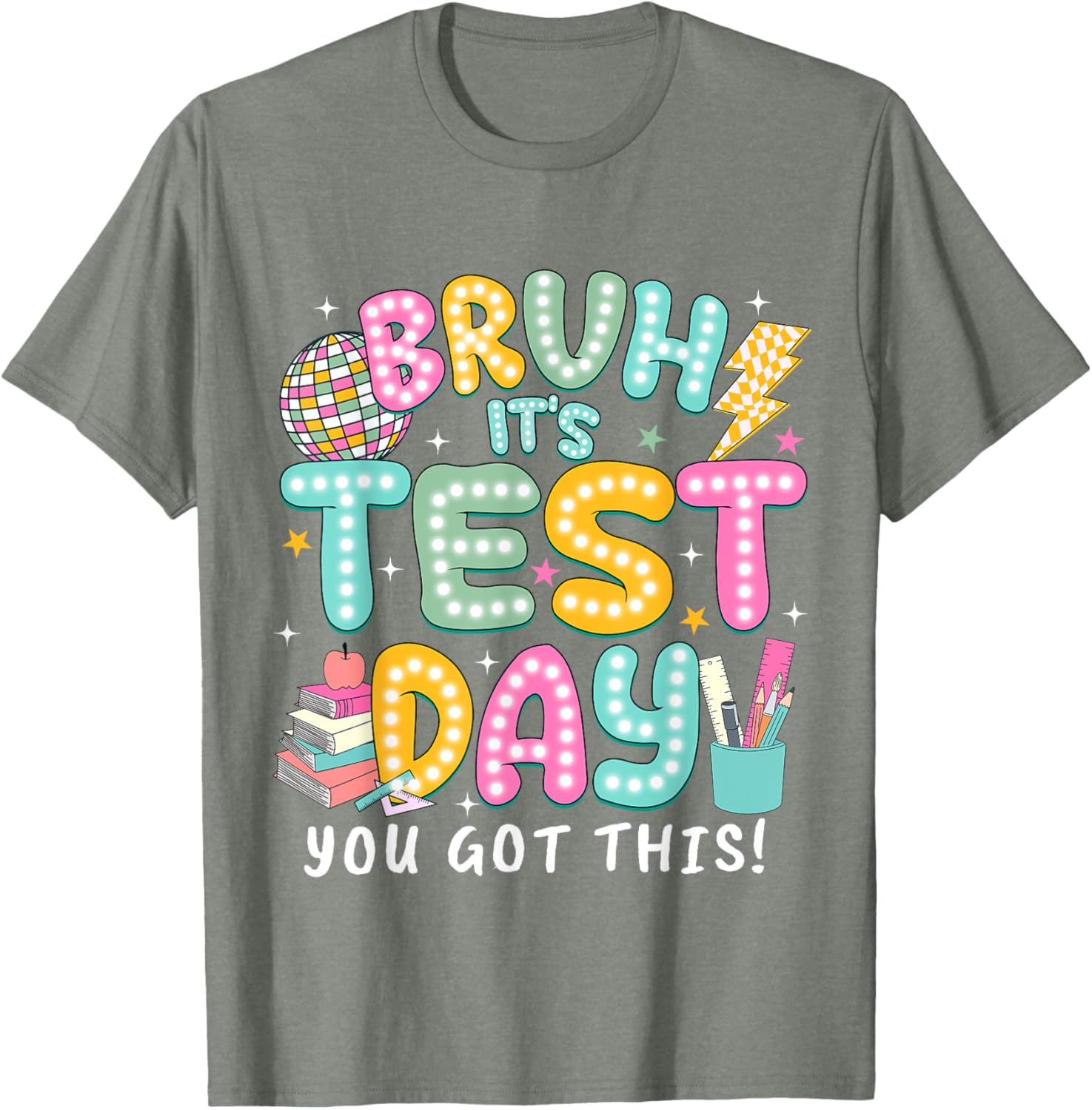 It’s Test Day Rock The School Test Day Teacher Apparel T-Shirt