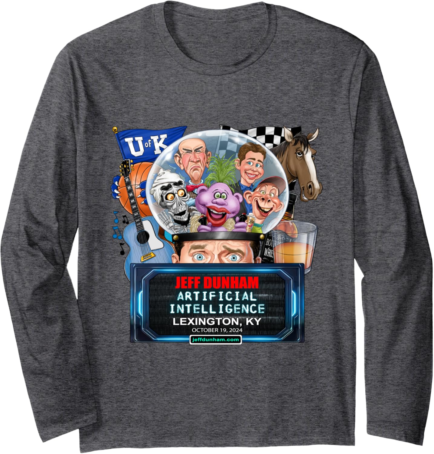 Jeff Dunham Lexington, KY (2024) Long Sleeve T-Shirt