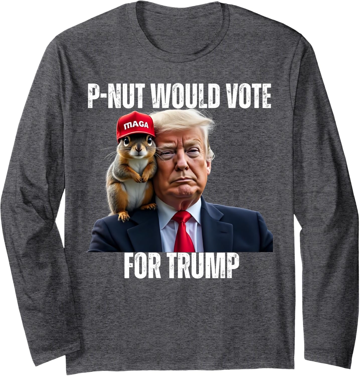 Justice For P-Nut The Squirrel Justice For Peanut Trump Vote Long Sleeve T-Shirt