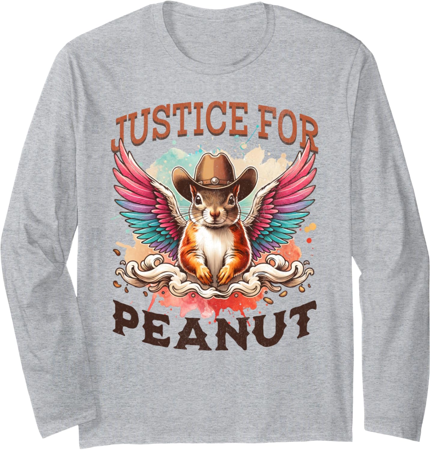 Justice For Peanut The Squirrel Tee - Peanut Squirrel Long Sleeve T-Shirt