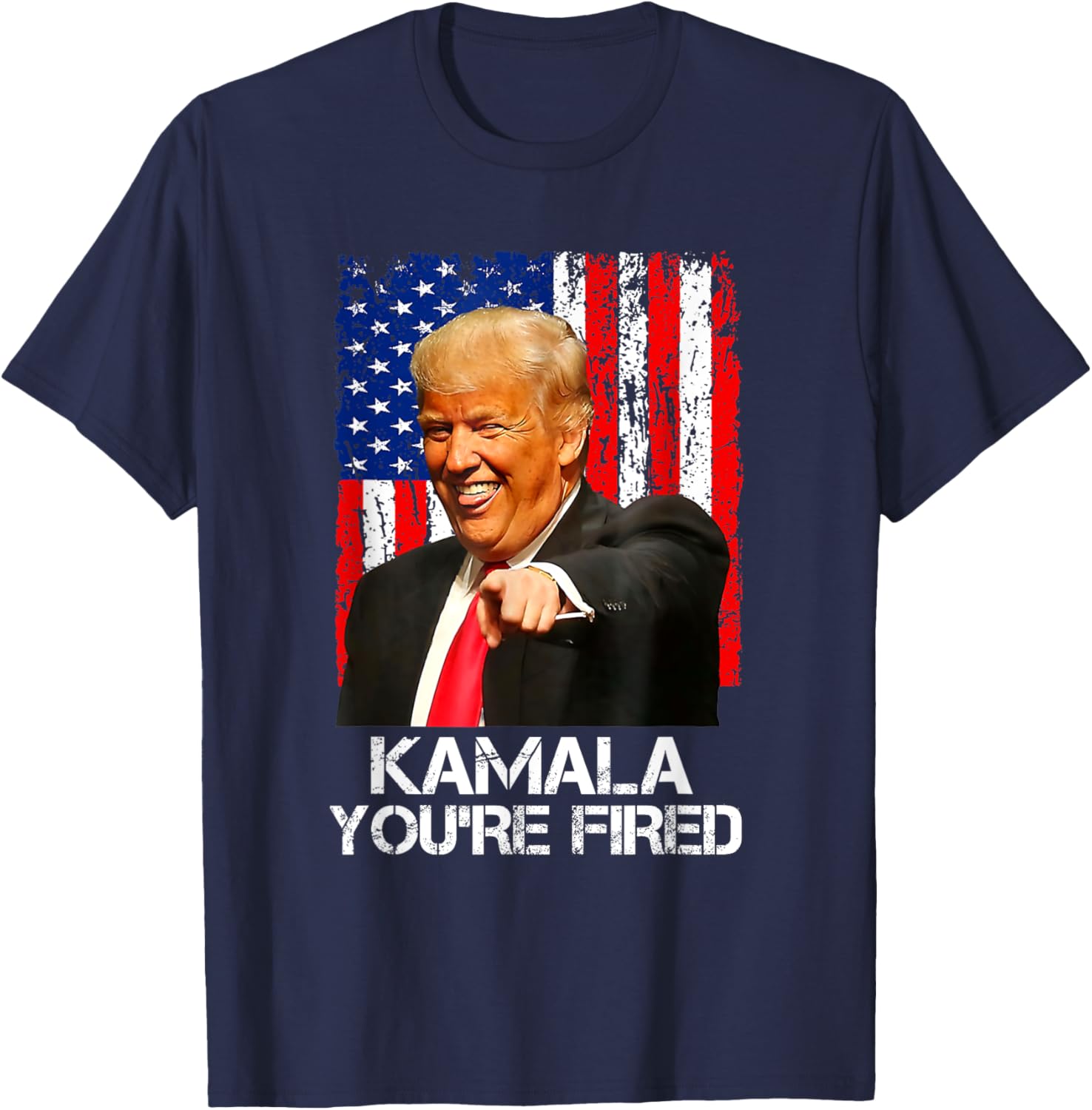 Kamala You're Fired Funny President Trump Laughing At Kamala T-Shirt