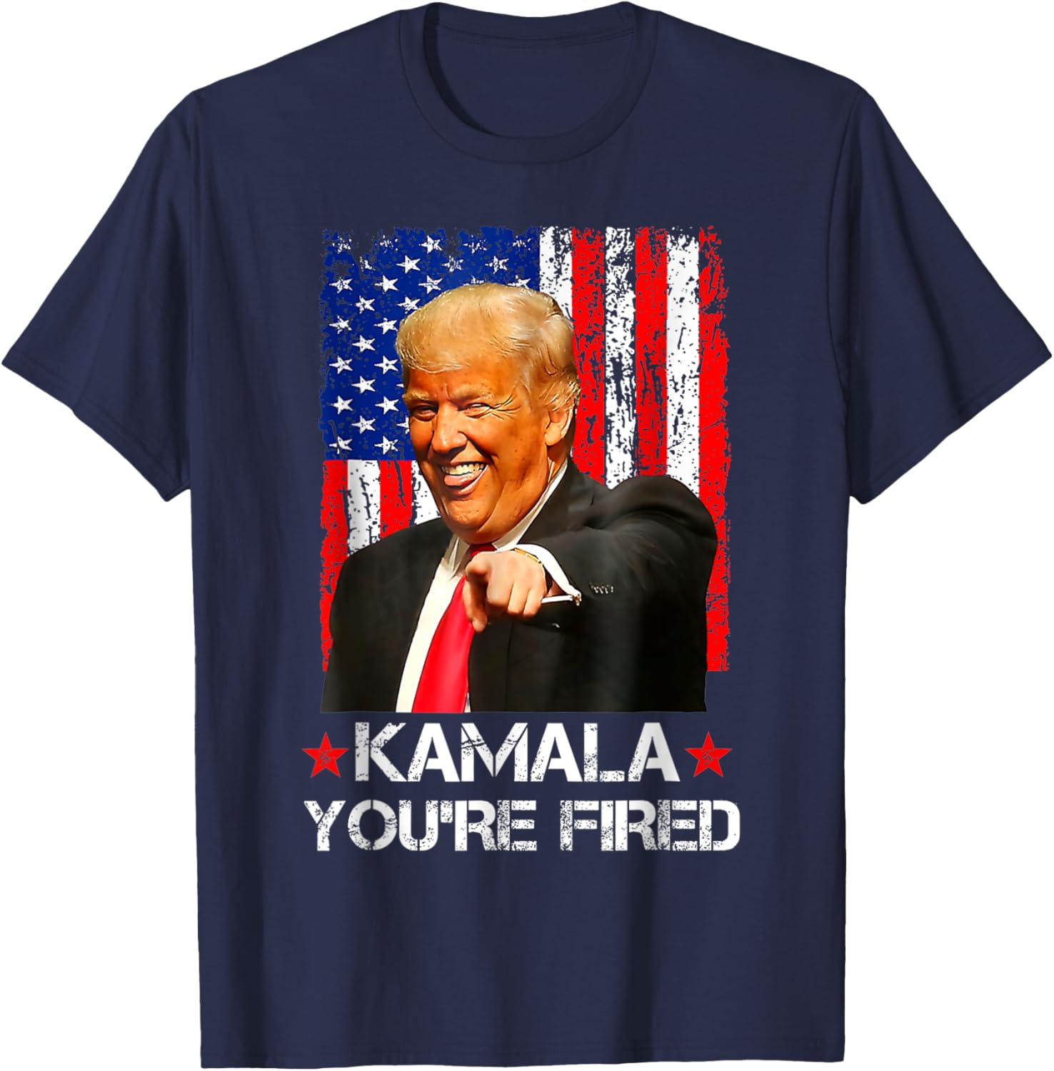 Kamala You're Fired President Trump 2024 Laughing Funny T-Shirt