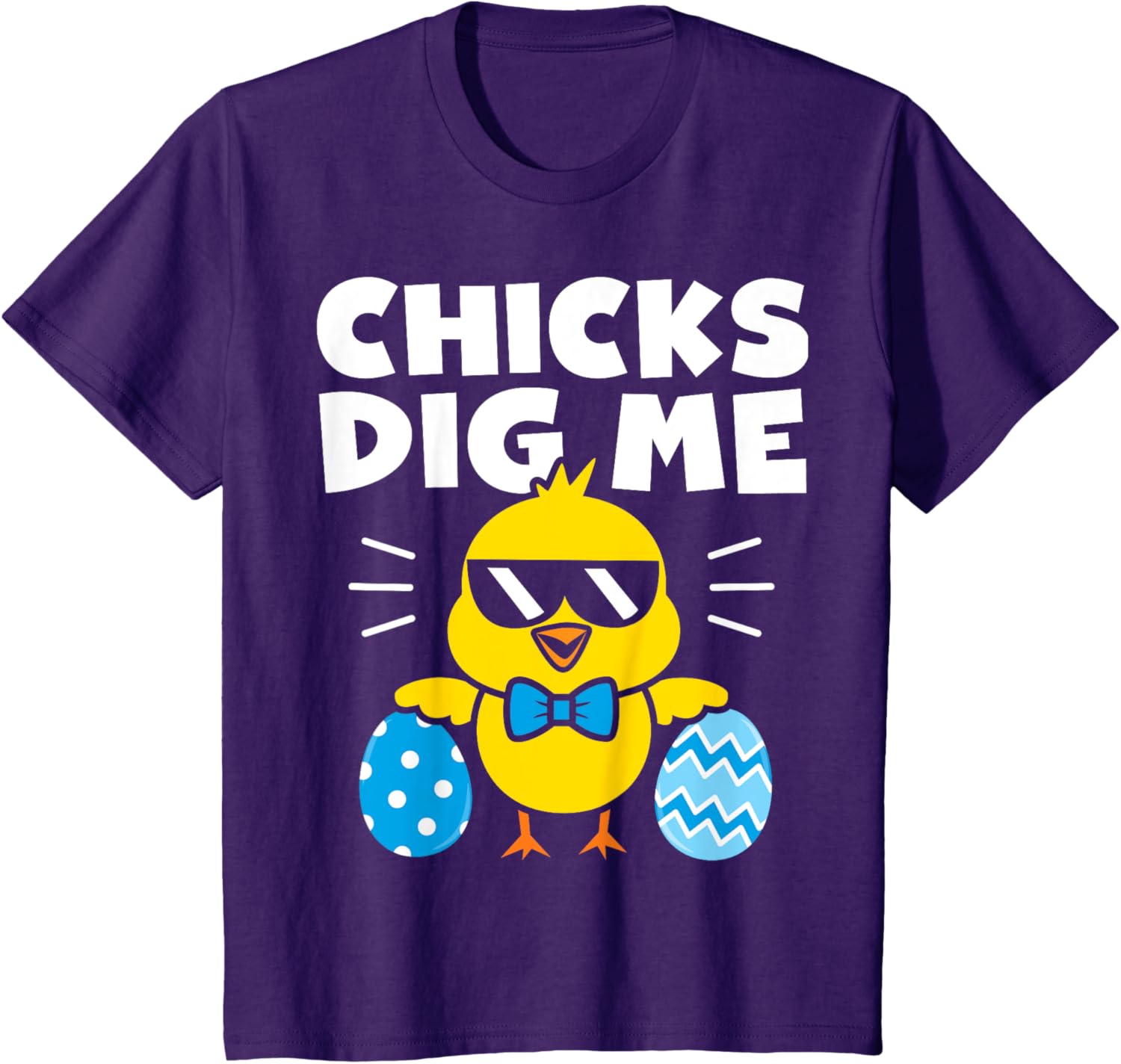 Kids Boys Easter Shirt Chicks Dig Me Easter Egg Hunt Kids Toddler T-Shirt