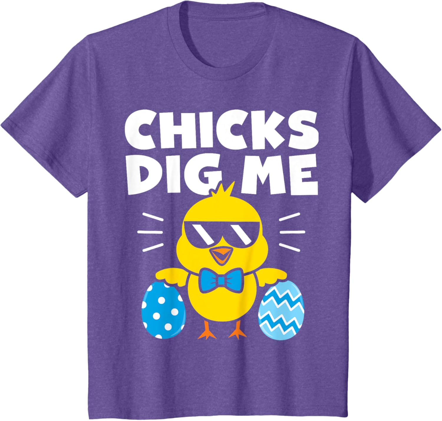 Kids Boys Easter Shirt Chicks Dig Me Easter Egg Hunt Kids Toddler T-Shirt