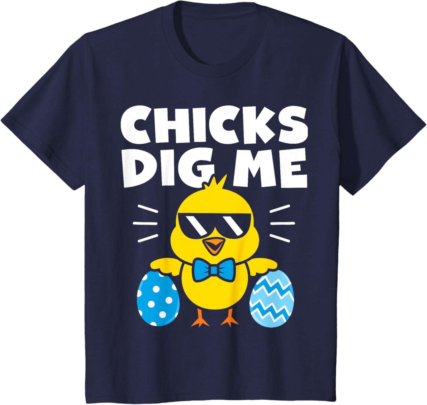 Kids Boys Easter Shirt Chicks Dig Me Easter Egg Hunt Kids Toddler T-Shirt