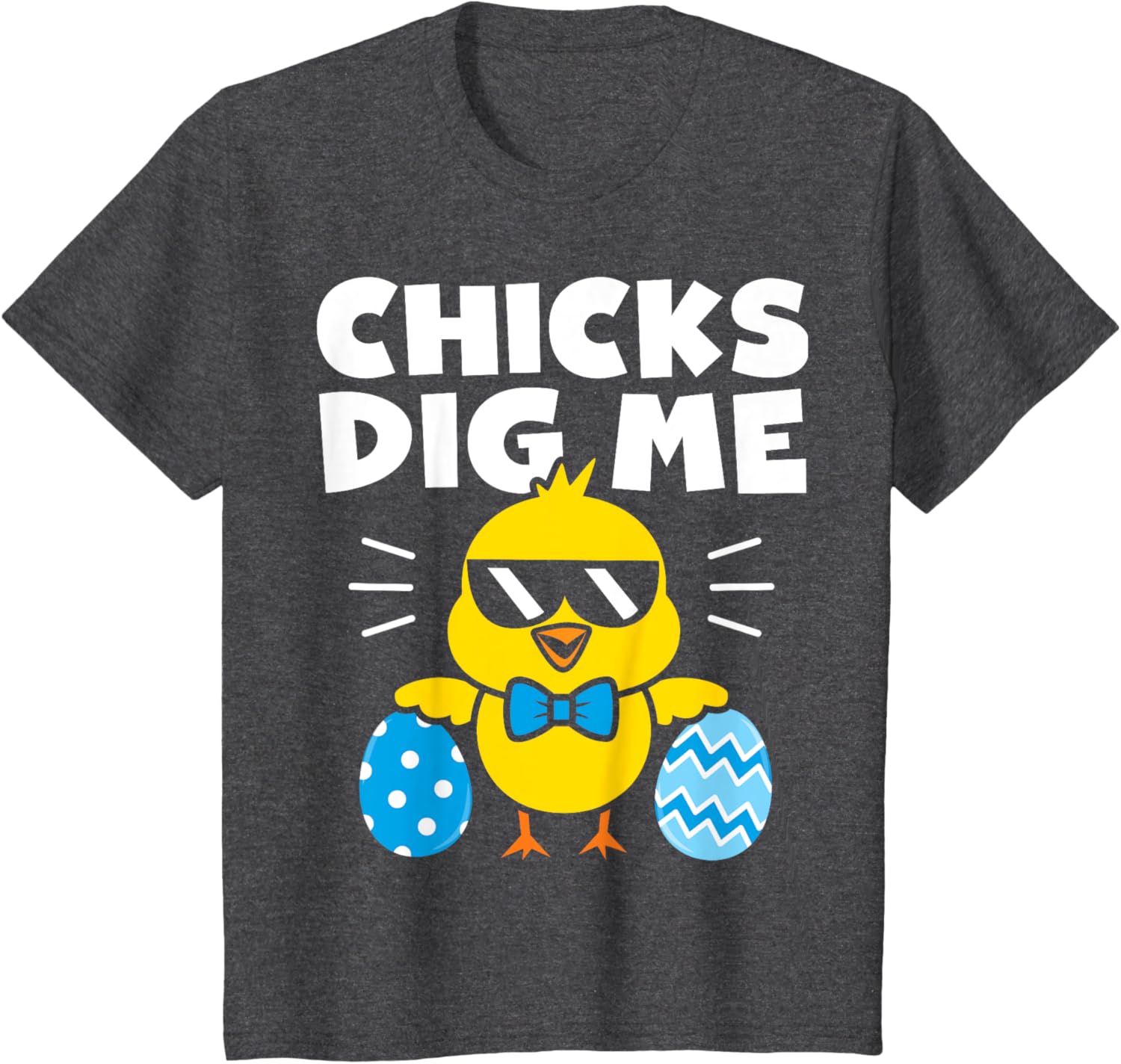 Kids Boys Easter Shirt Chicks Dig Me Easter Egg Hunt Kids Toddler T-Shirt