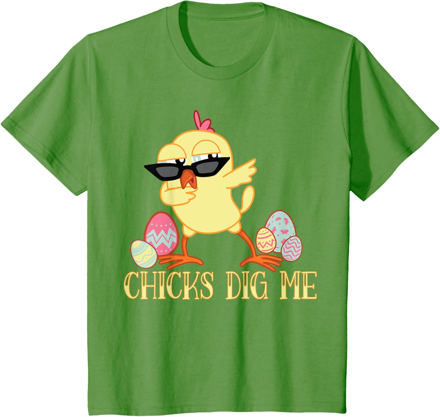 Kids Chicks Dig Me Dabbing Chicken Clothing Toddler Boys Easter T-Shirt