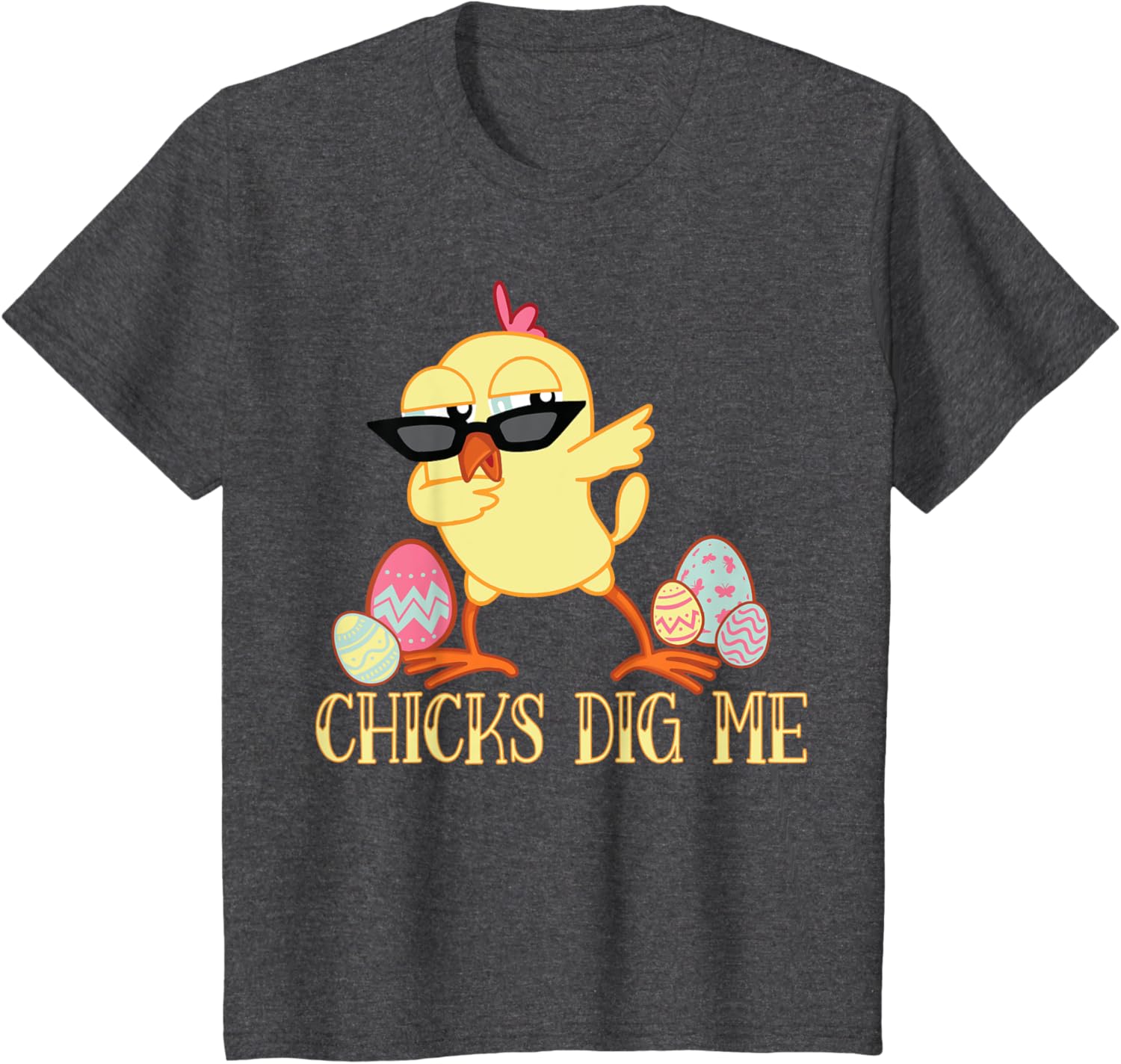 Kids Chicks Dig Me Dabbing Chicken Clothing Toddler Boys Easter T-Shirt