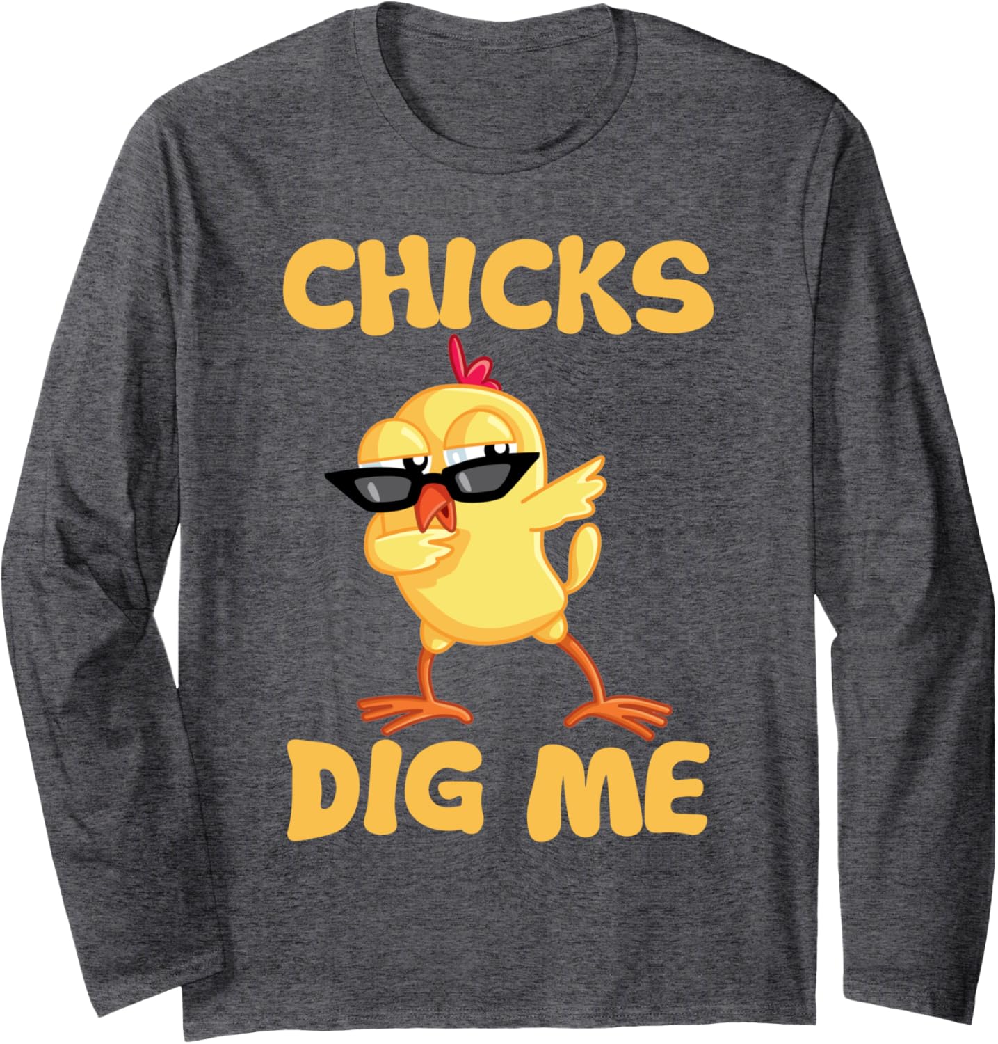 Kids Chicks Dig Me Shirt Funny Easter Gift for Boys Baby Long Sleeve T-Shirt