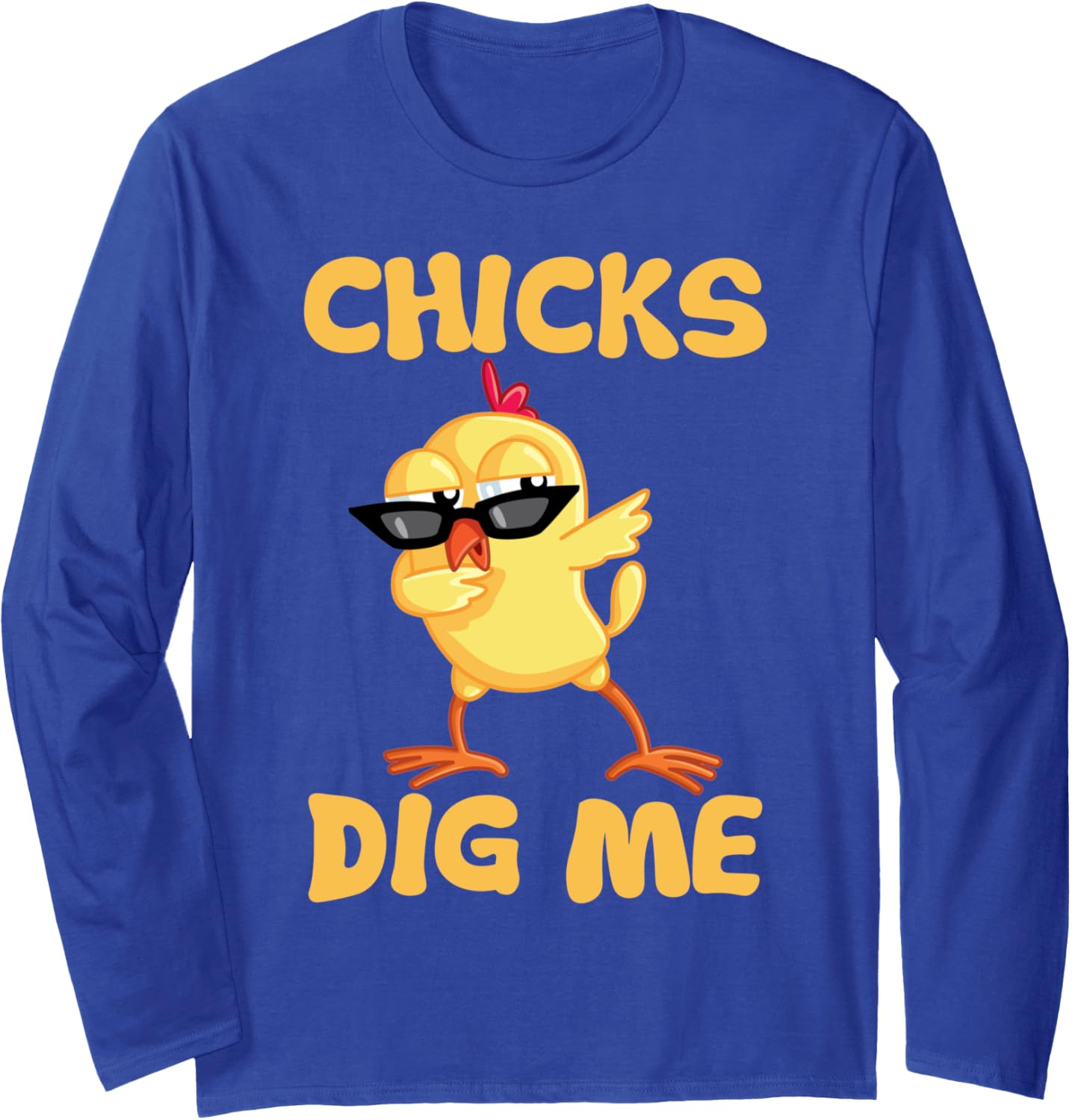 Kids Chicks Dig Me Shirt Funny Easter Gift for Boys Baby Long Sleeve T-Shirt