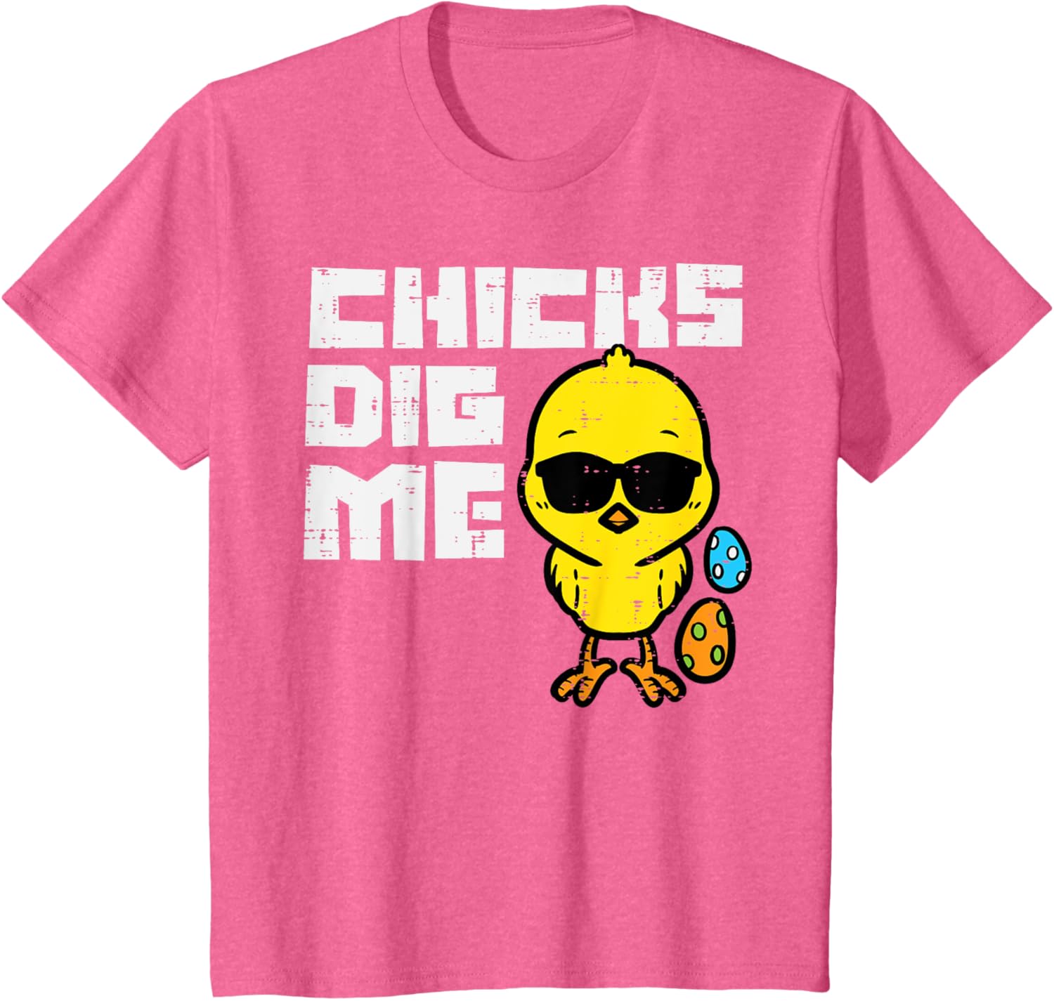 Kids Chicks Dig Me Sunglasses Cool Toddler Boys Easter Kids T-Shirt