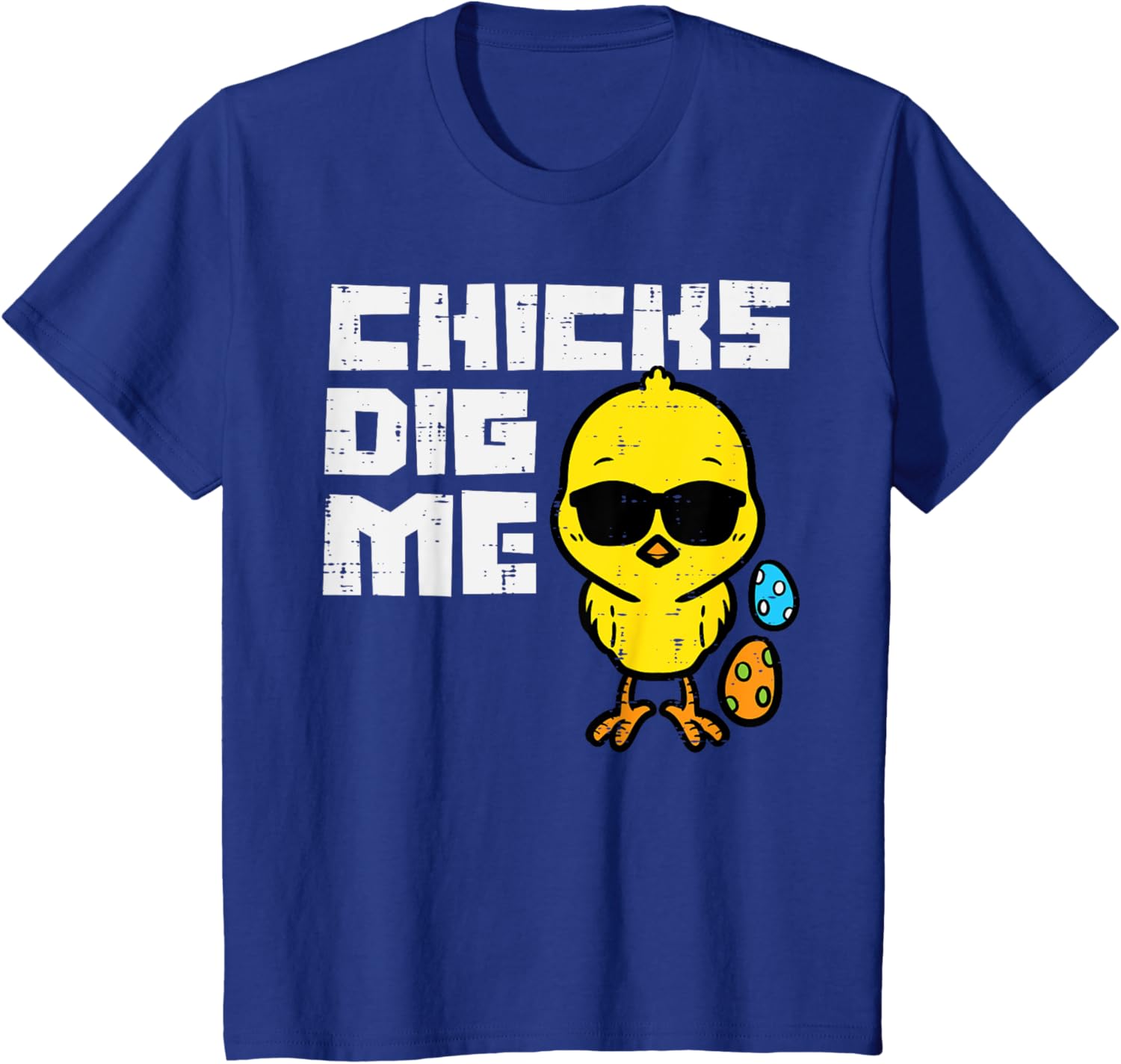 Kids Chicks Dig Me Sunglasses Cool Toddler Boys Easter Kids T-Shirt