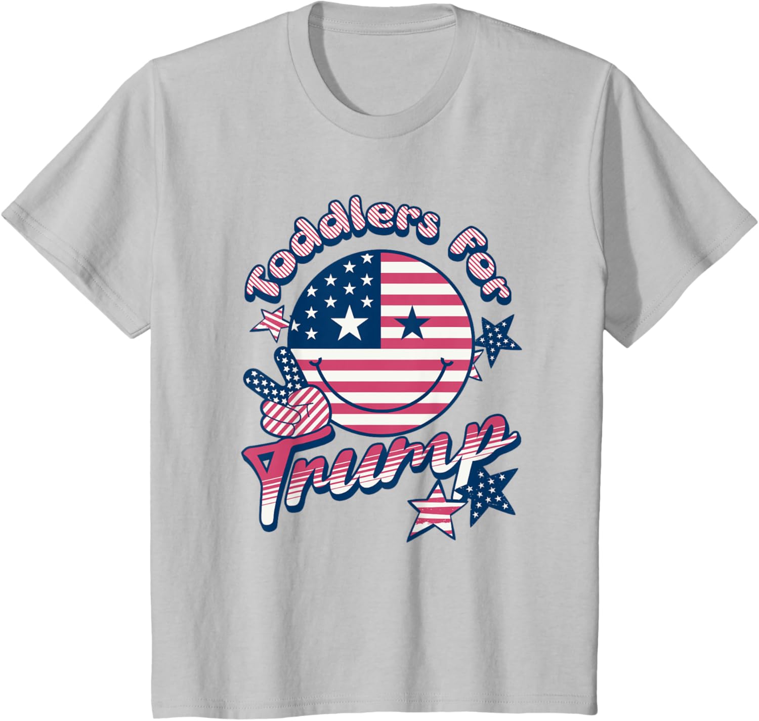 Kids Toddlers For Trump Tiny Patriots T-Shirt