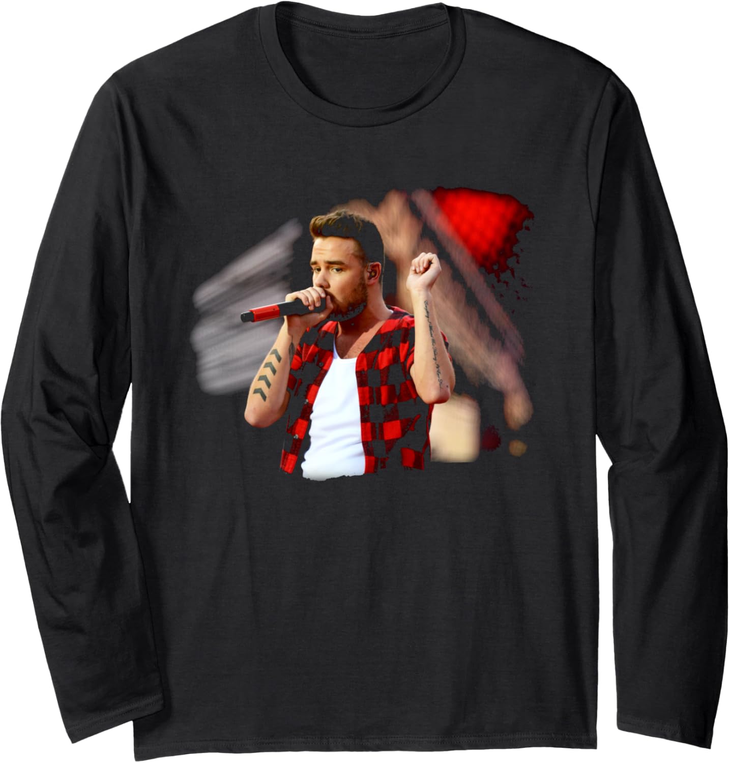 Liam Payne Of One Direction Murrayfield Stadium 2014 Long Sleeve T-Shirt