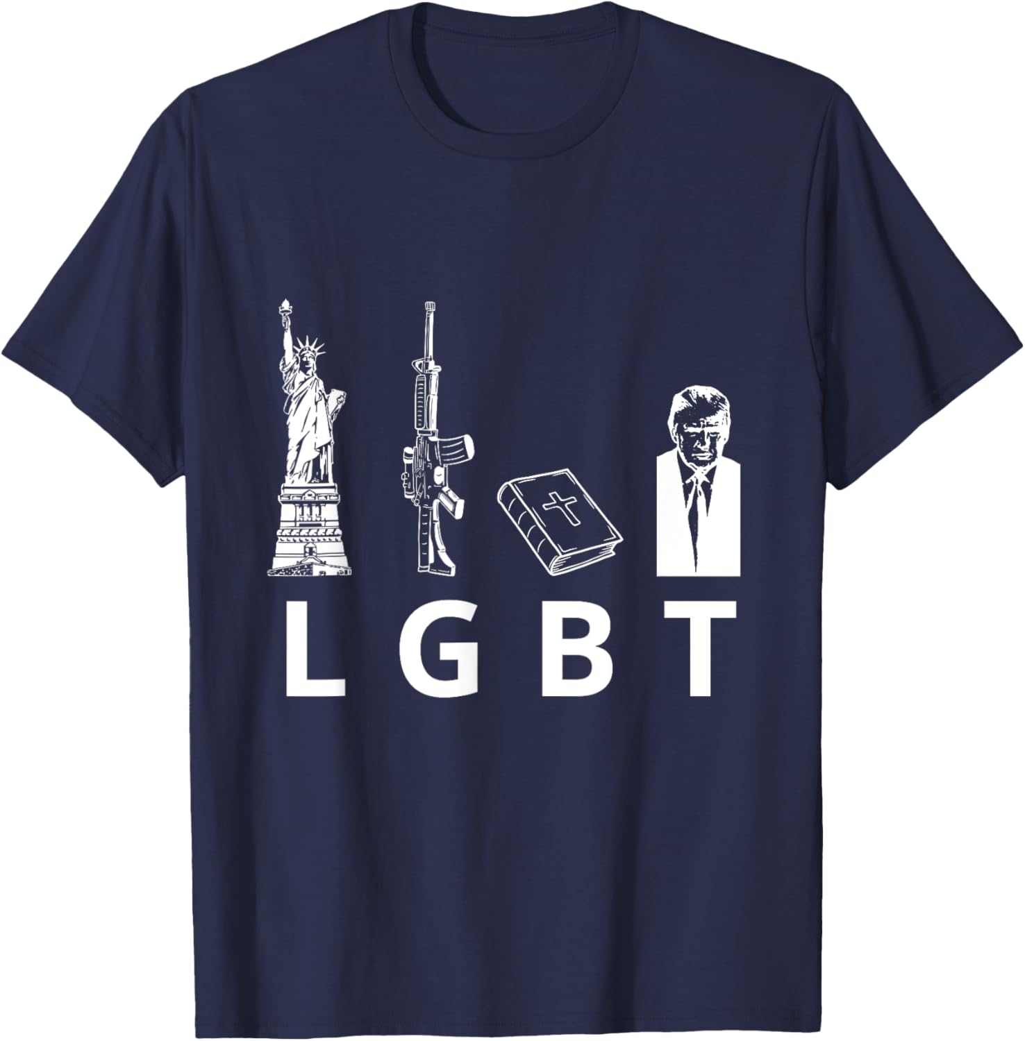 Liberty Guns Bible Trump T-Shirt