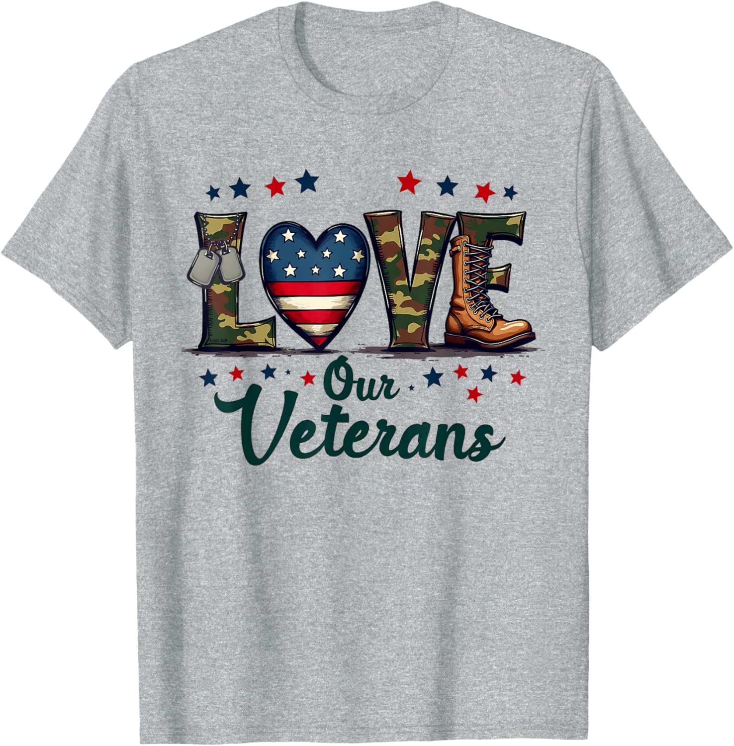 Love Our Veterans Day Proud Military veteran day T-Shirt