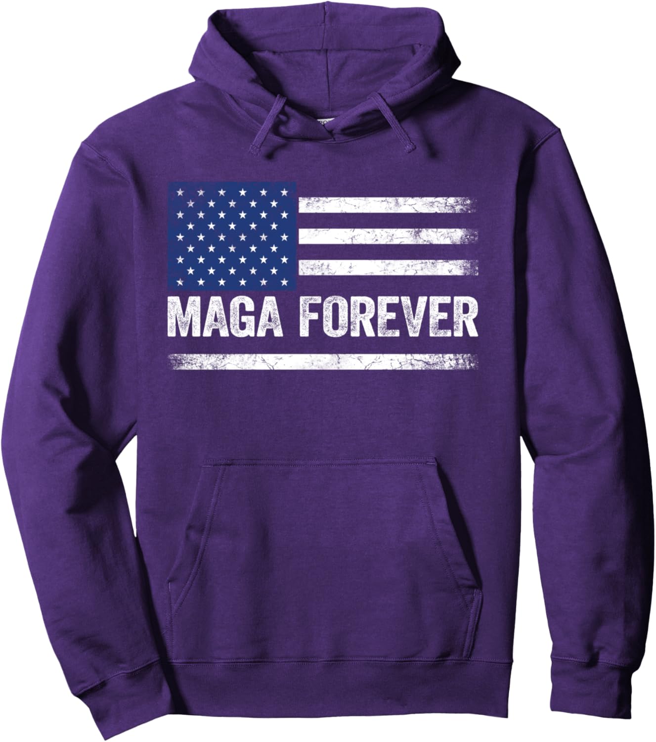 Maga Forever Trump 47 Outfit America Flag Maga Forever Pullover Hoodie