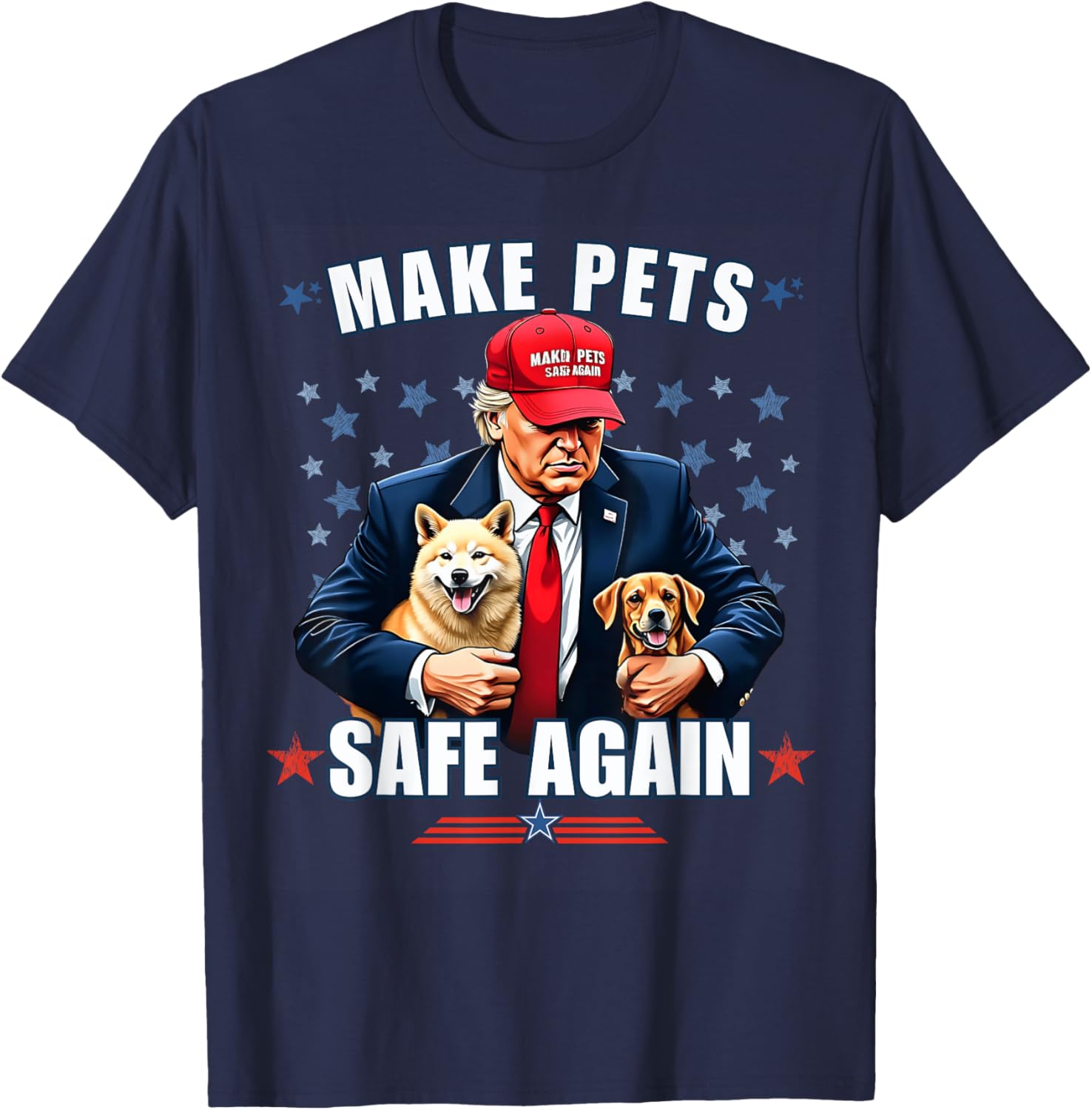 Make Pets Safe Again Funny Pro Trump 2024 T-Shirt