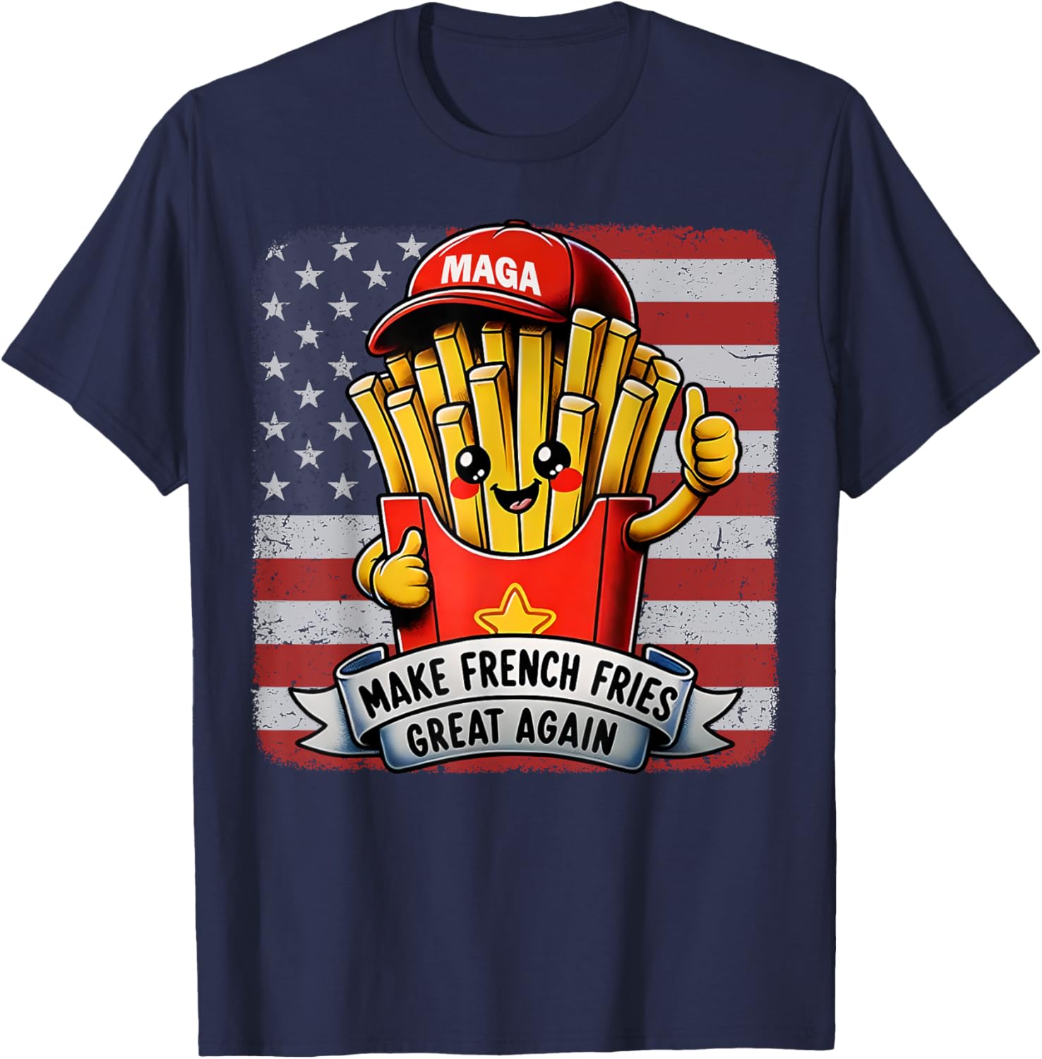 McDon 2024 Funny Donald Trump French Fry Cooking Fries T-Shirt