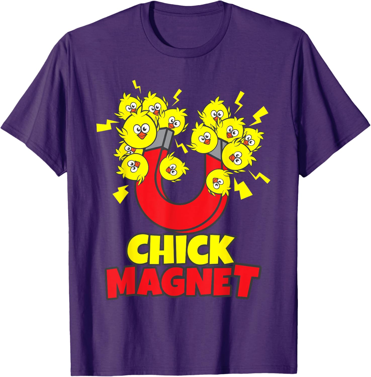 Men's Funny Easter Boys Chick Magnet Yellow Chicks Dig Me T-Shirt