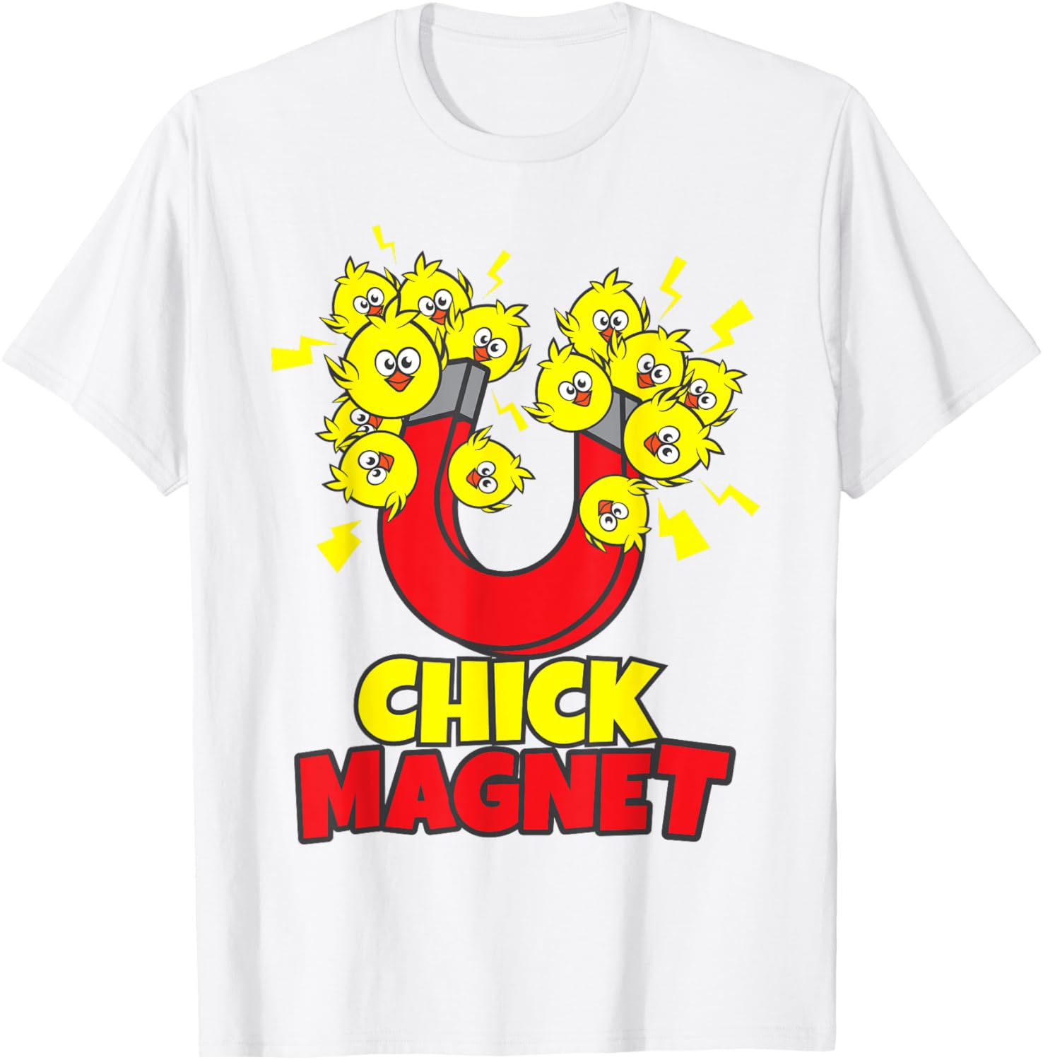 Men's Funny Easter Boys Chick Magnet Yellow Chicks Dig Me T-Shirt