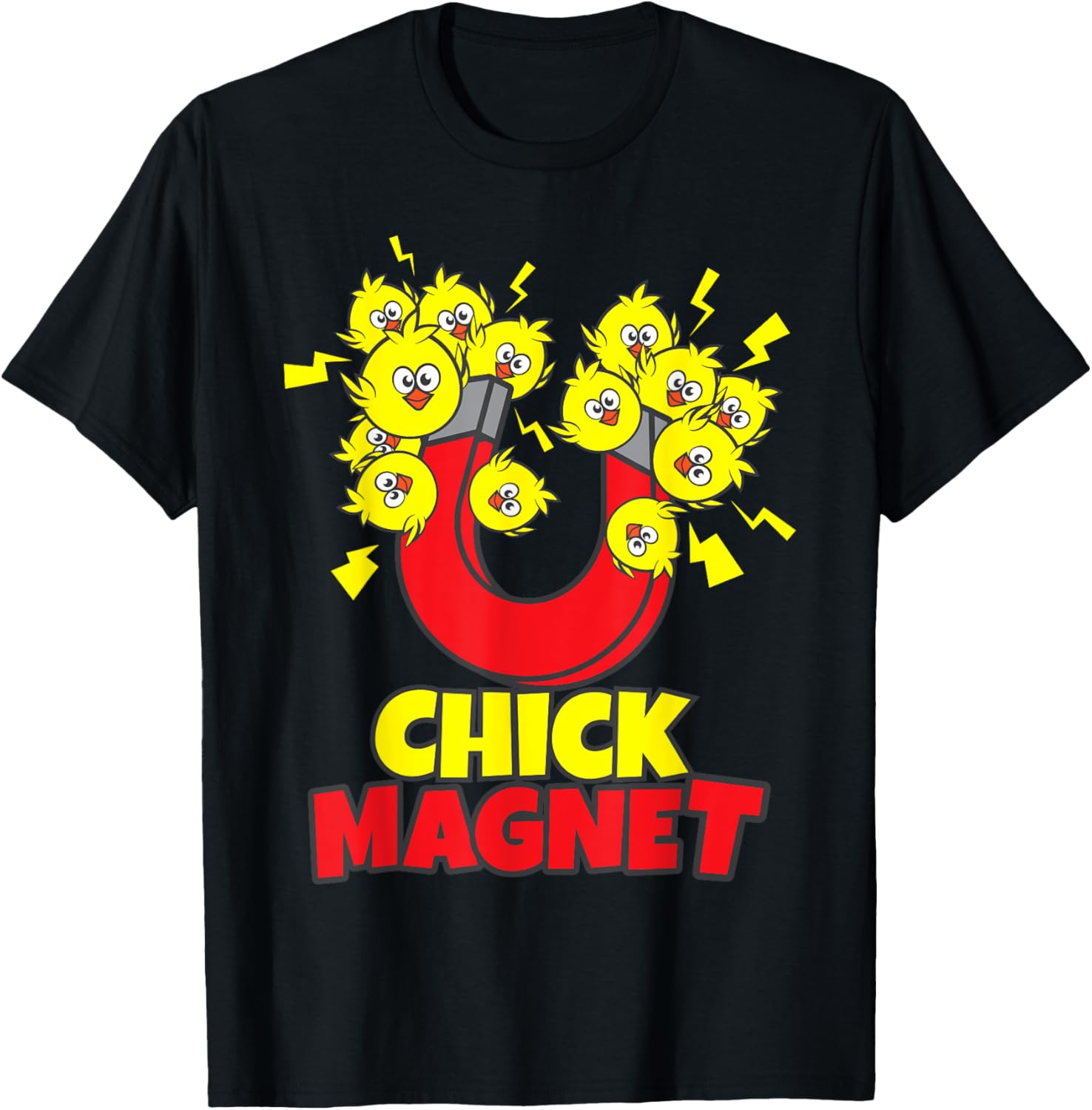 Men's Funny Easter Boys Chick Magnet Yellow Chicks Dig Me T-Shirt