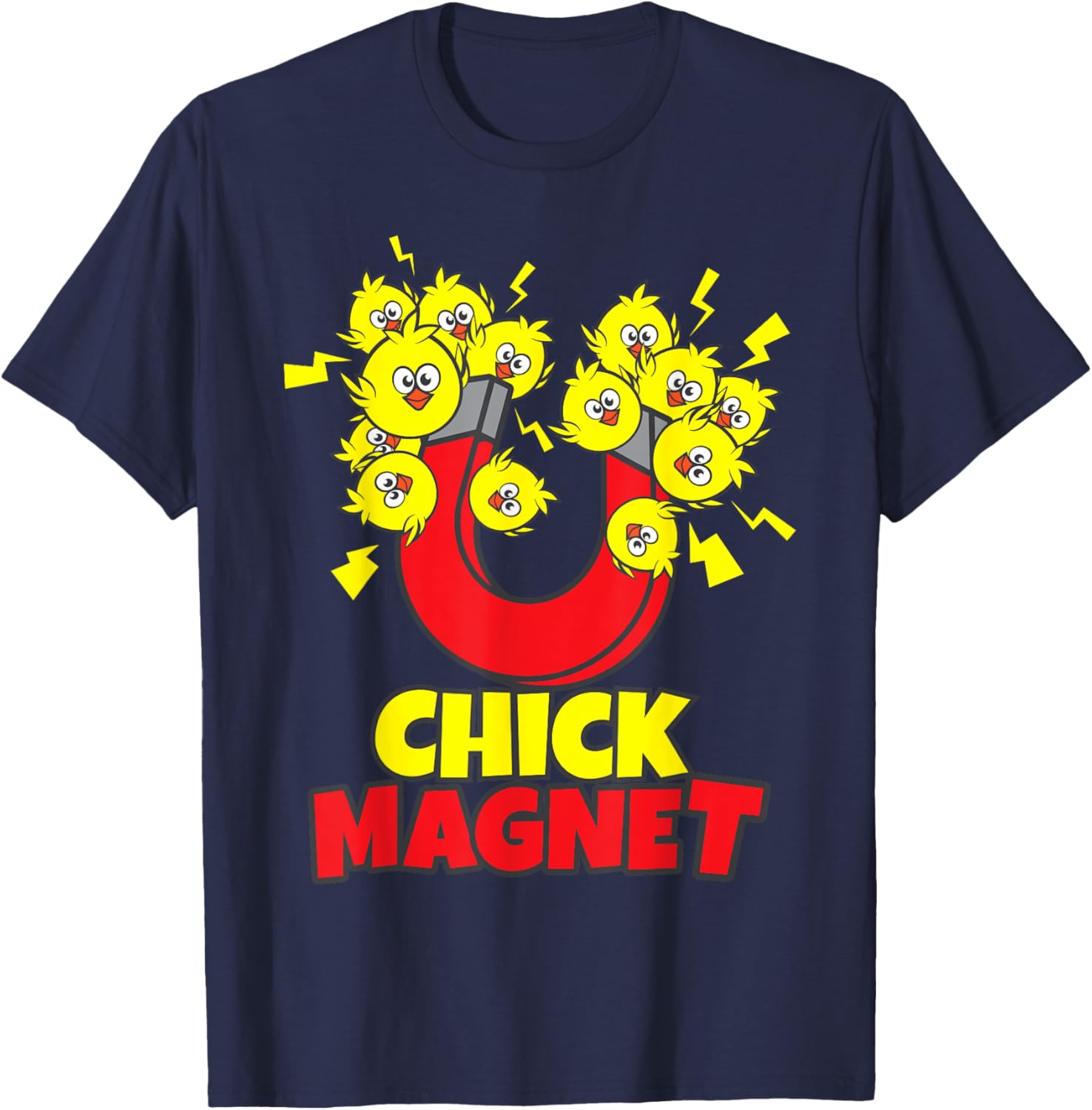 Men's Funny Easter Boys Chick Magnet Yellow Chicks Dig Me T-Shirt