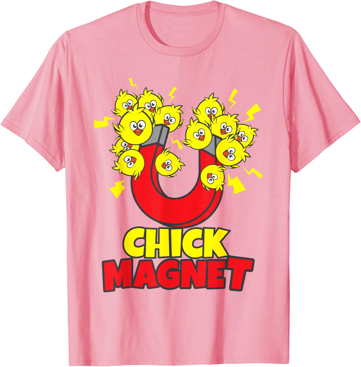 Men's Funny Easter Boys Chick Magnet Yellow Chicks Dig Me T-Shirt