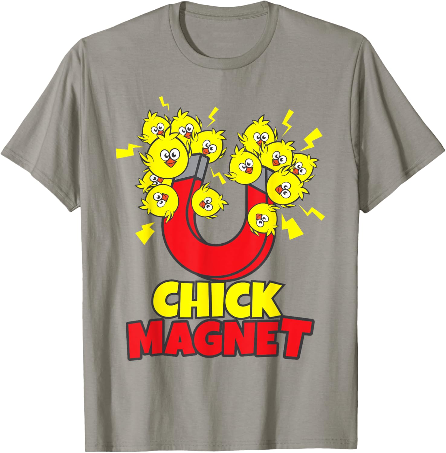 Men's Funny Easter Boys Chick Magnet Yellow Chicks Dig Me T-Shirt