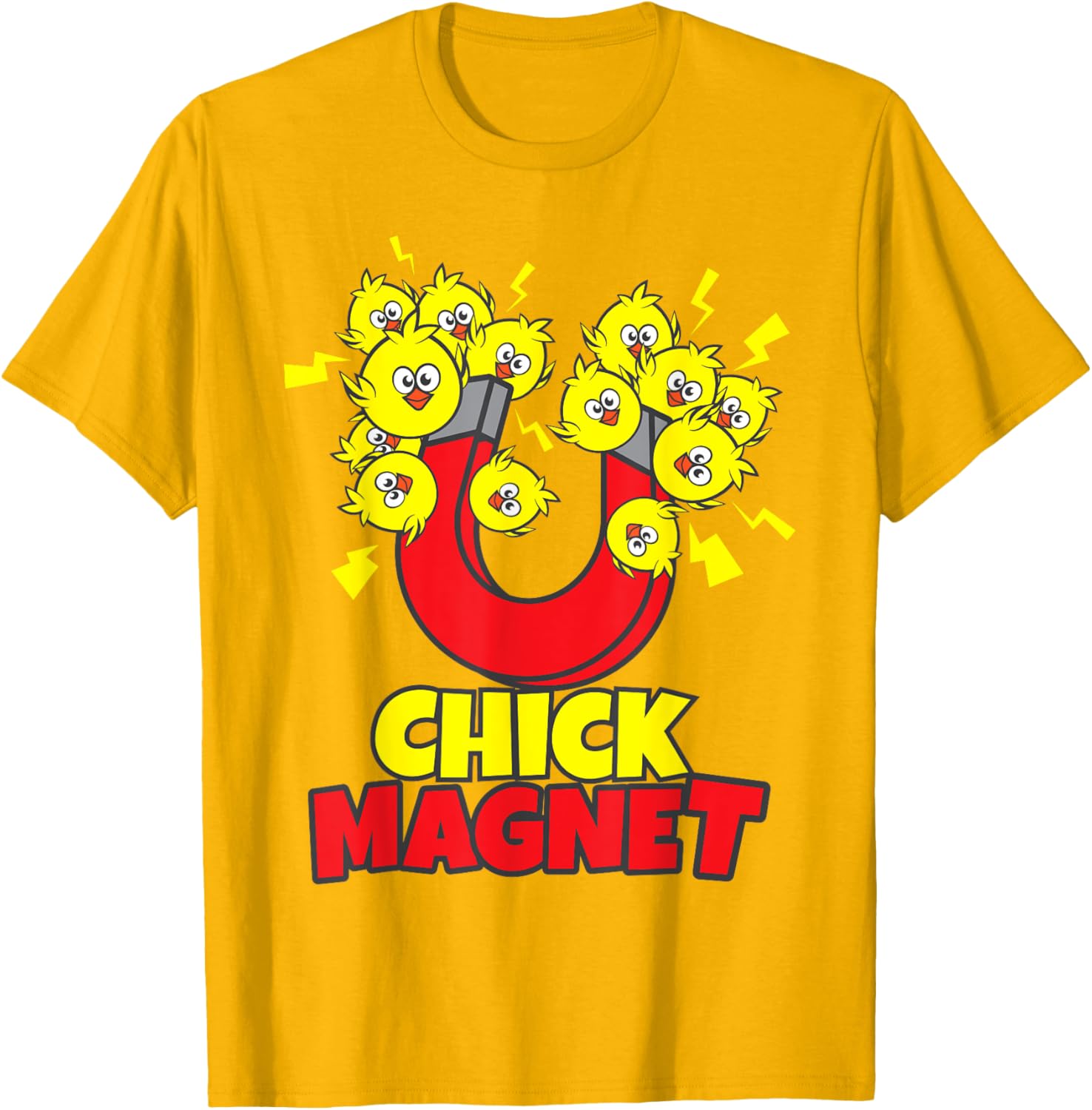 Men's Funny Easter Boys Chick Magnet Yellow Chicks Dig Me T-Shirt