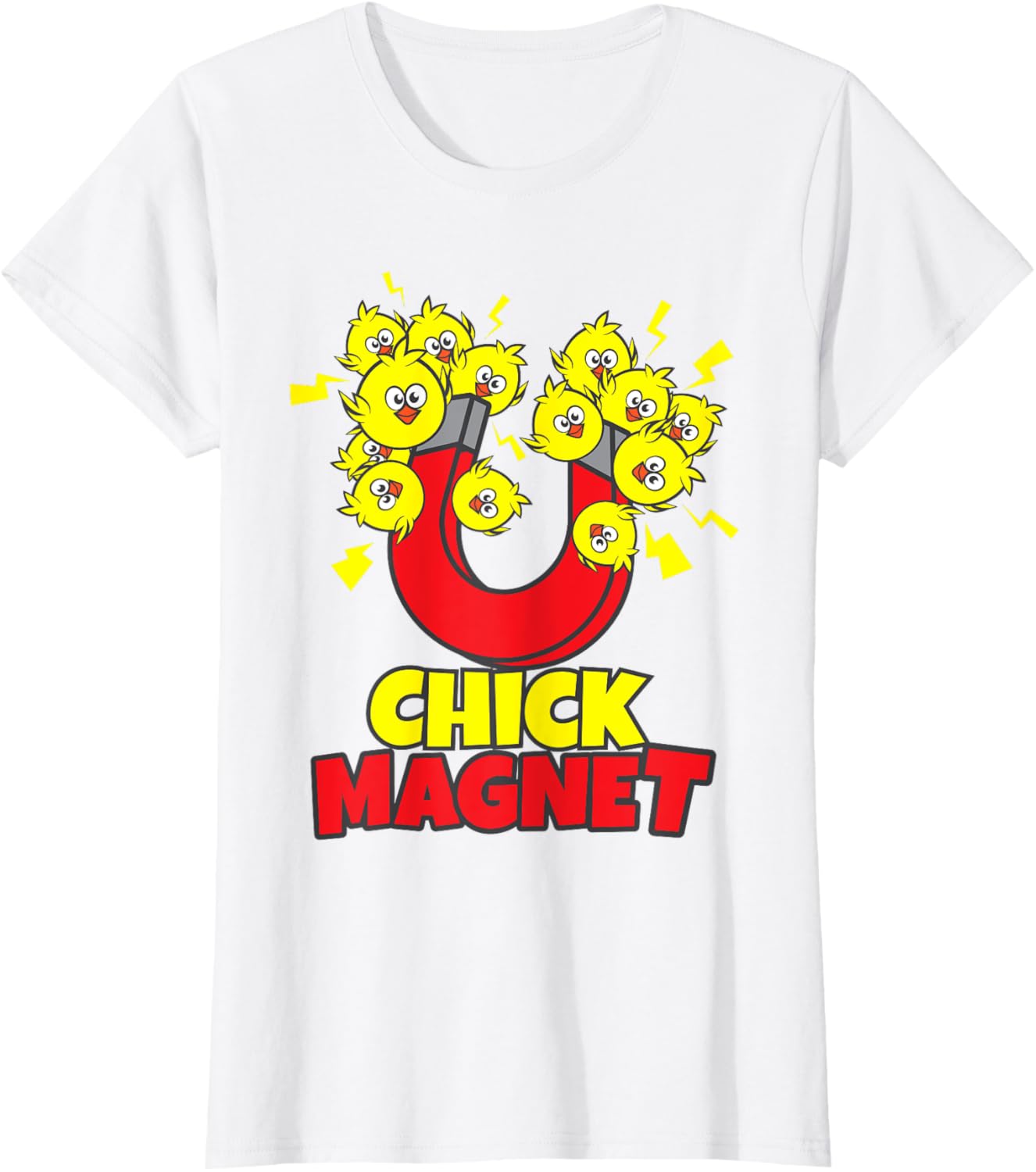 Men's Funny Easter Boys Chick Magnet Yellow Chicks Dig Me T-Shirt