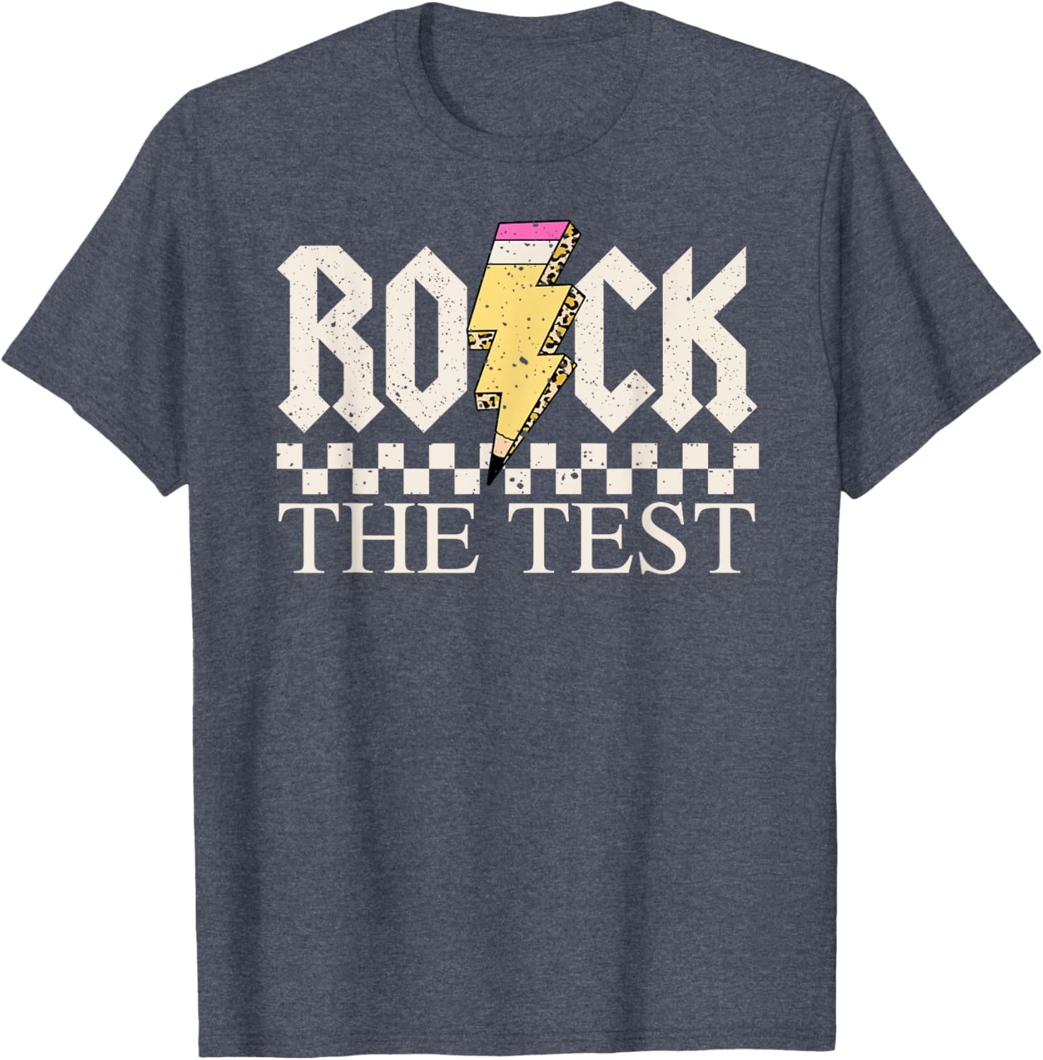 Motivational Testing Day for Teacher Student Rock The Test T-Shirt