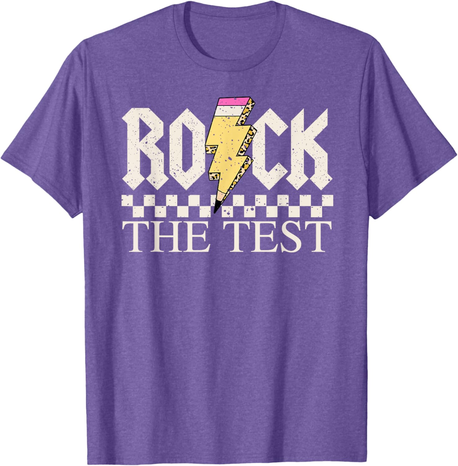 Motivational Testing Day for Teacher Student Rock The Test T-Shirt