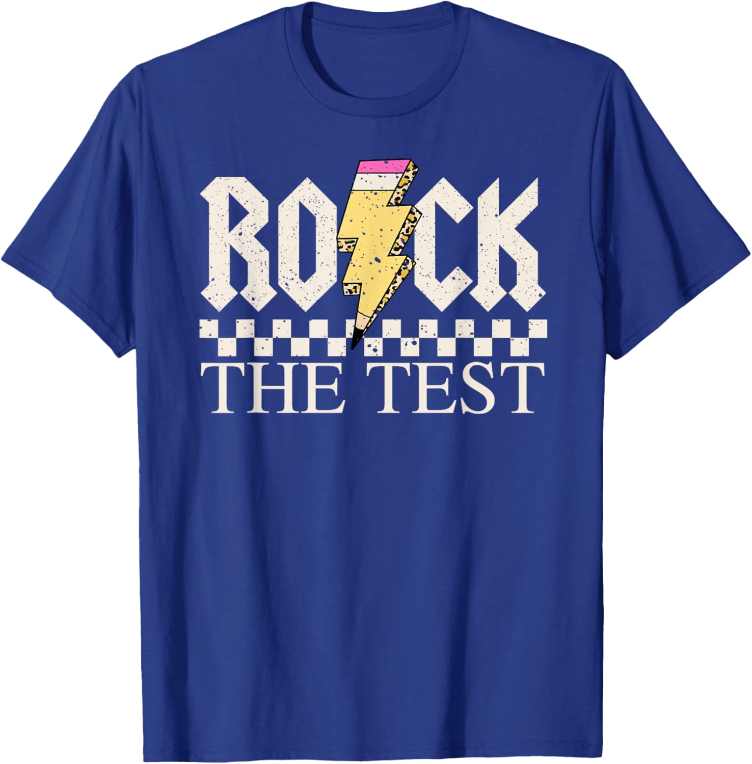 Motivational Testing Day for Teacher Student Rock The Test T-Shirt