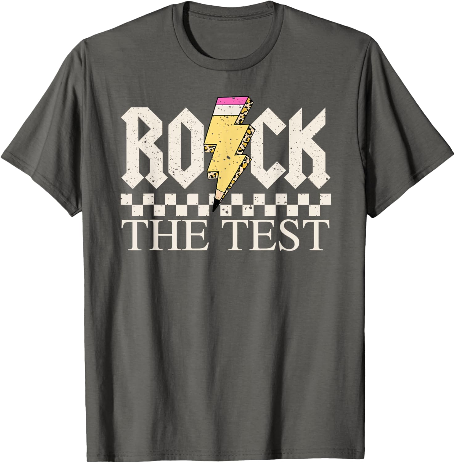 Motivational Testing Day for Teacher Student Rock The Test T-Shirt