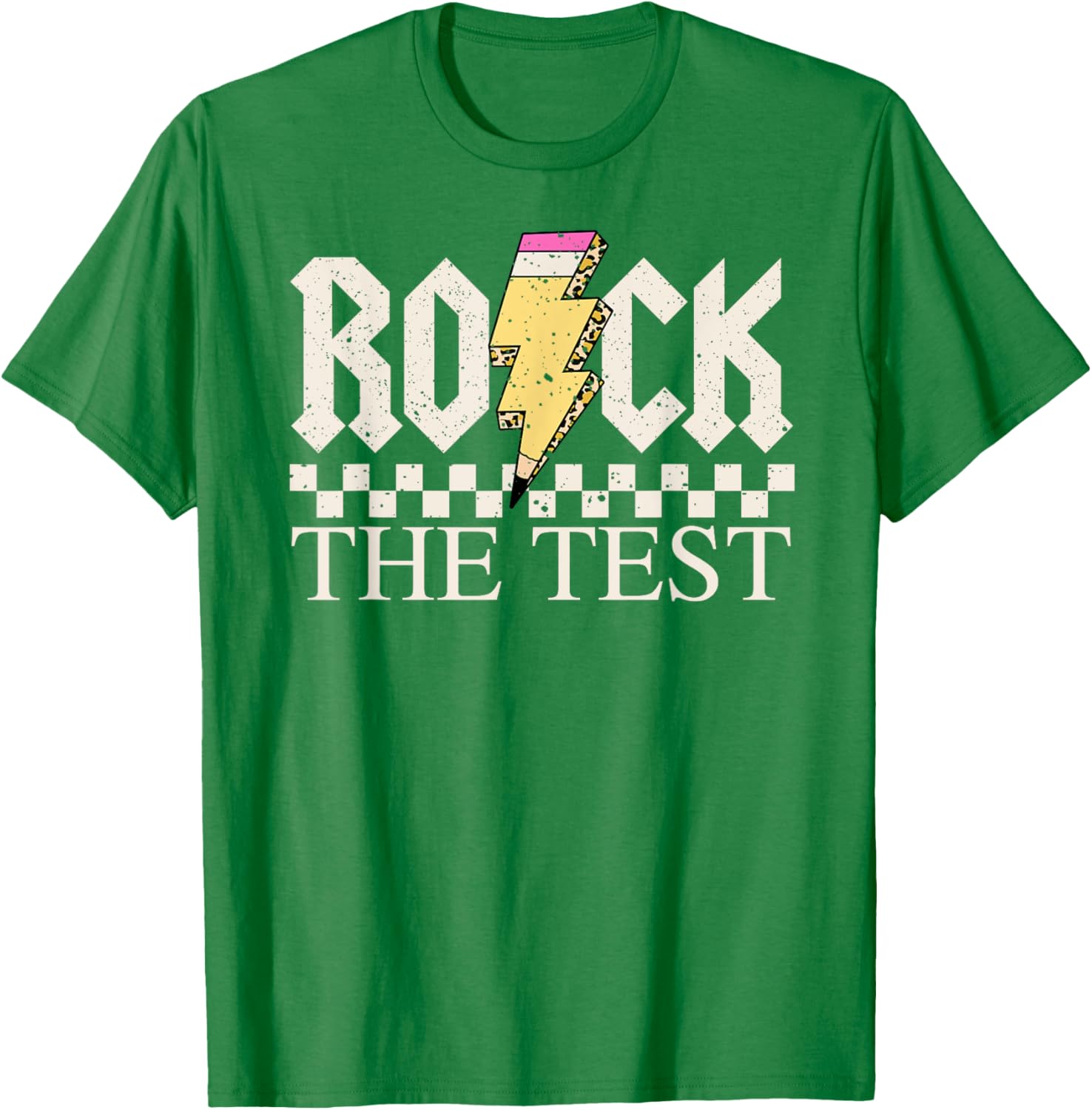 Motivational Testing Day for Teacher Student Rock The Test T-Shirt