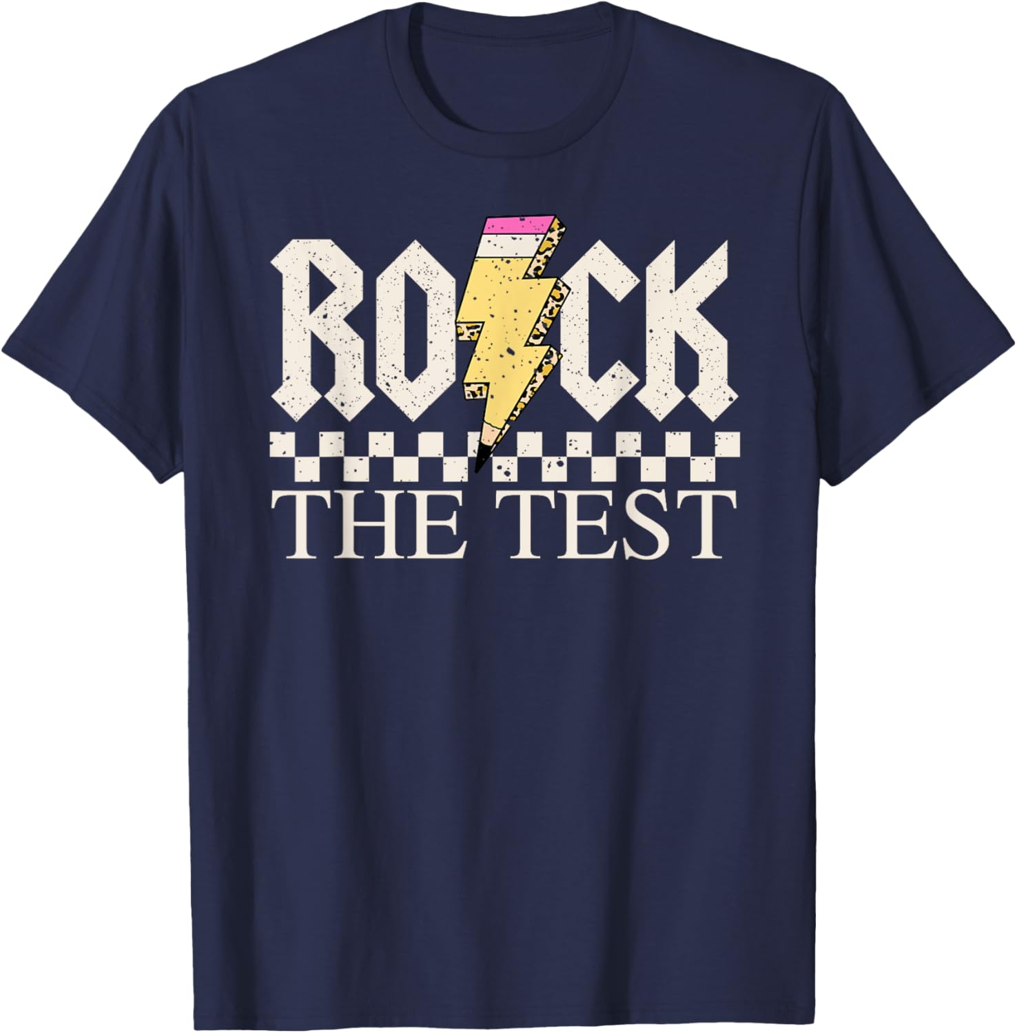 Motivational Testing Day for Teacher Student Rock The Test T-Shirt