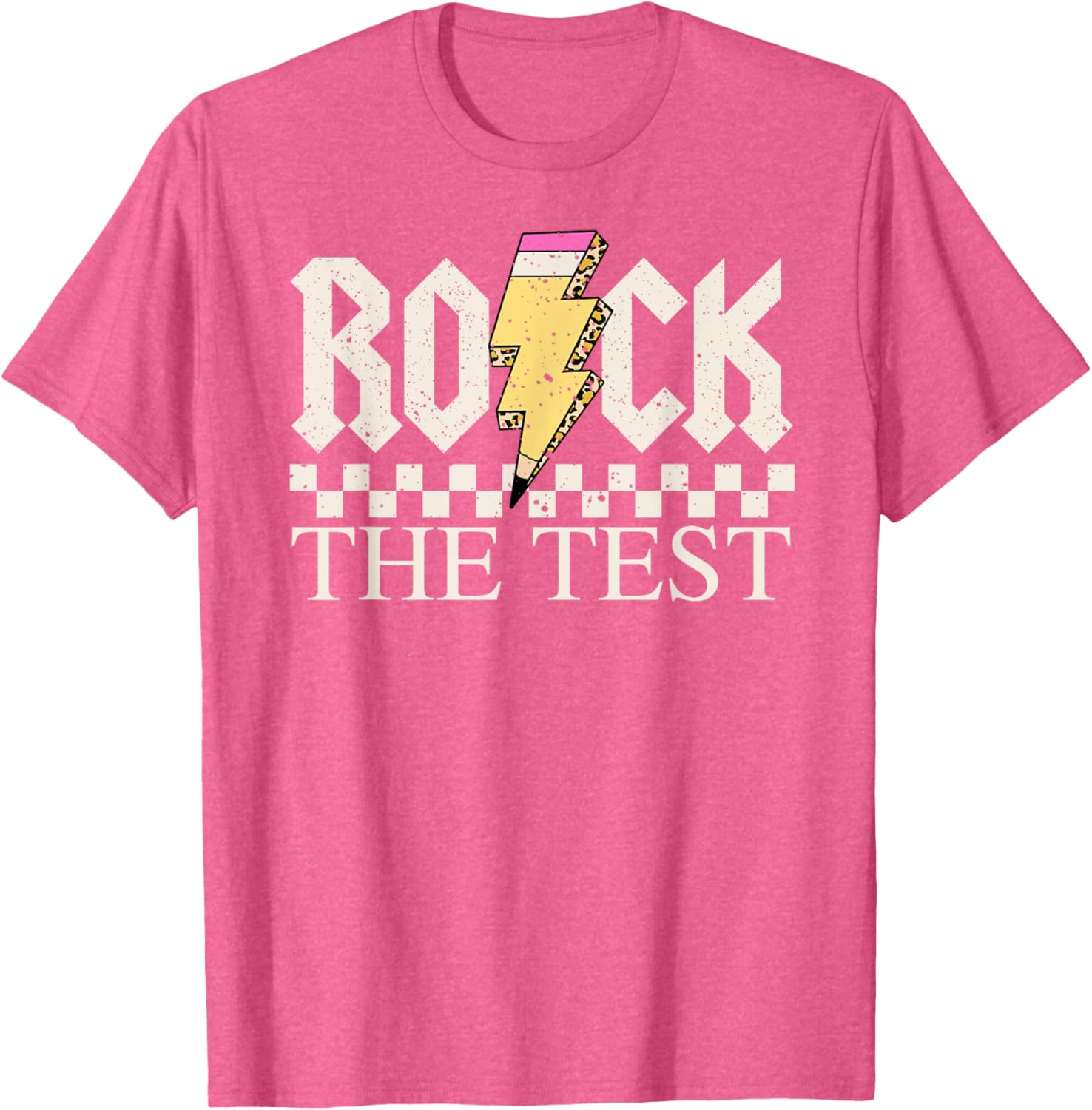 Motivational Testing Day for Teacher Student Rock The Test T-Shirt