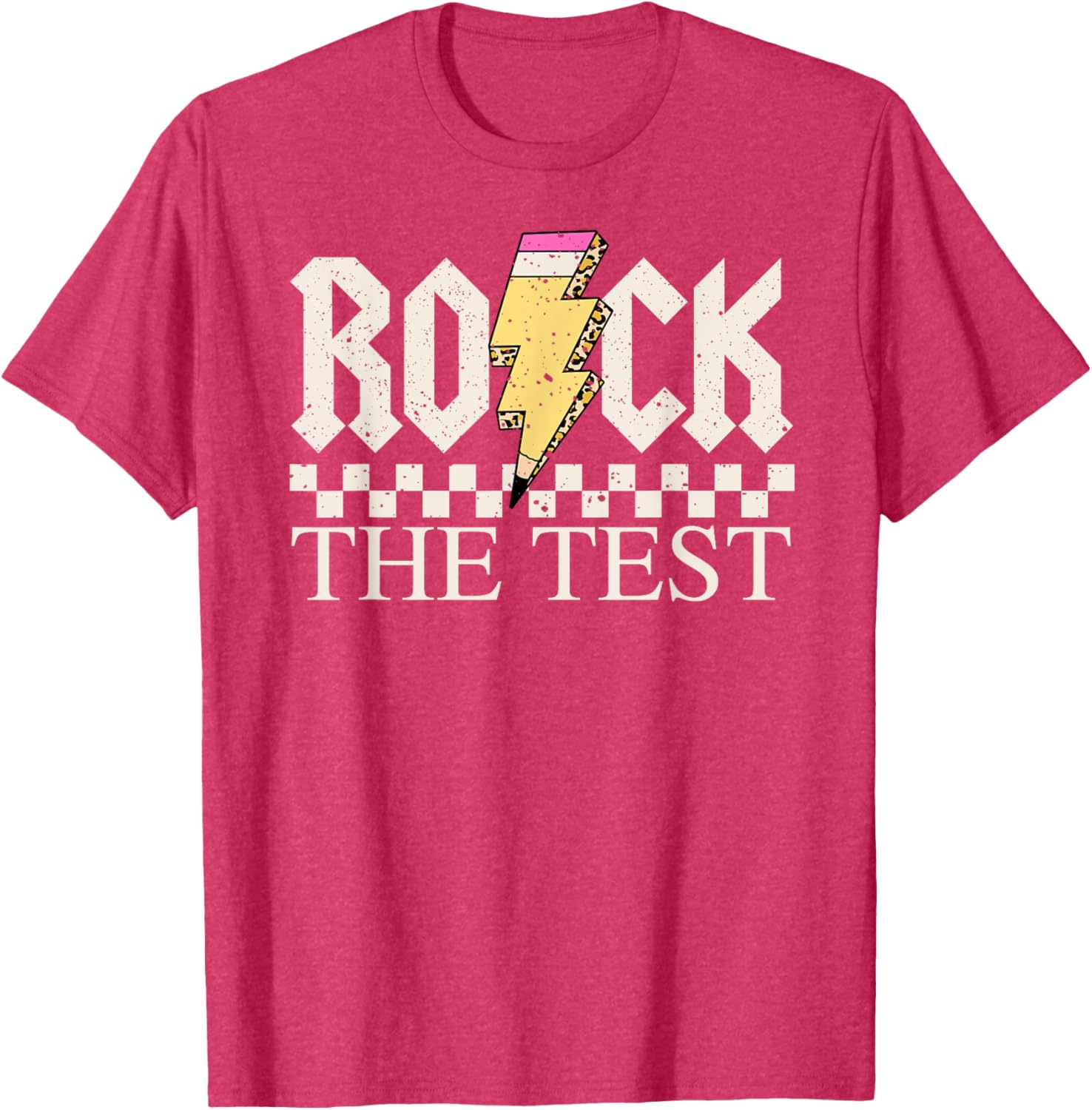 Motivational Testing Day for Teacher Student Rock The Test T-Shirt