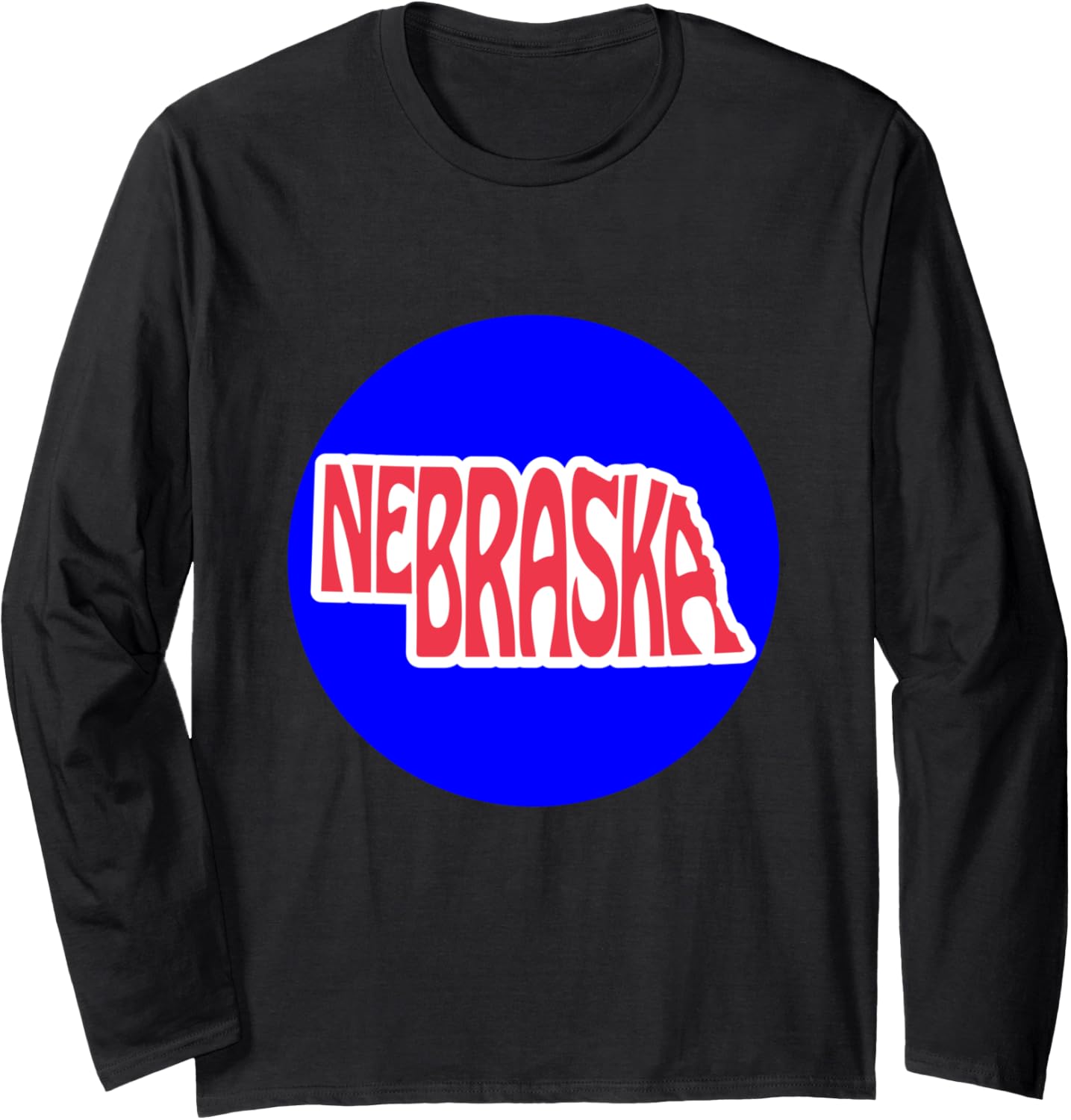 Mysterious Blue-Dot in a Red State Nebraska Kamala Waltz Long Sleeve T-Shirt