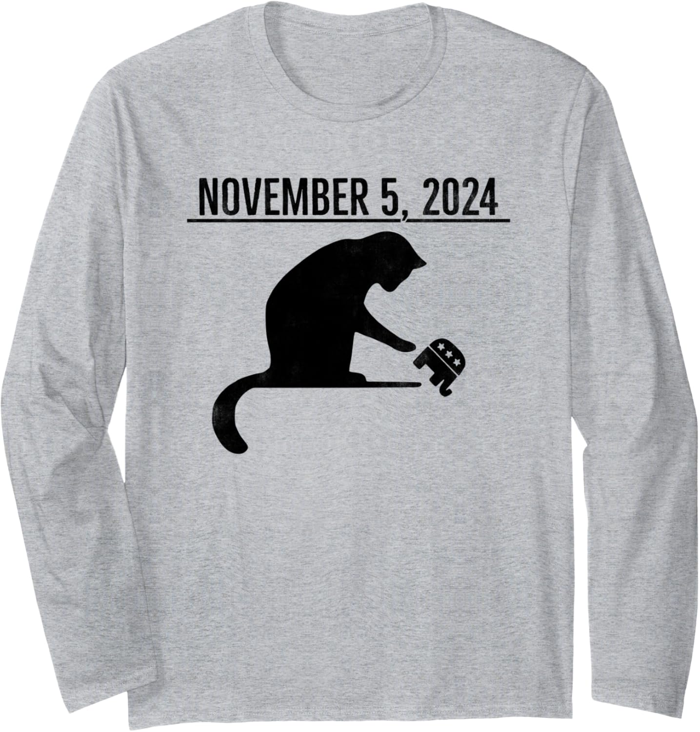 November 5, 2024 Political Big Cat Small Elephant Long Sleeve T-Shirt