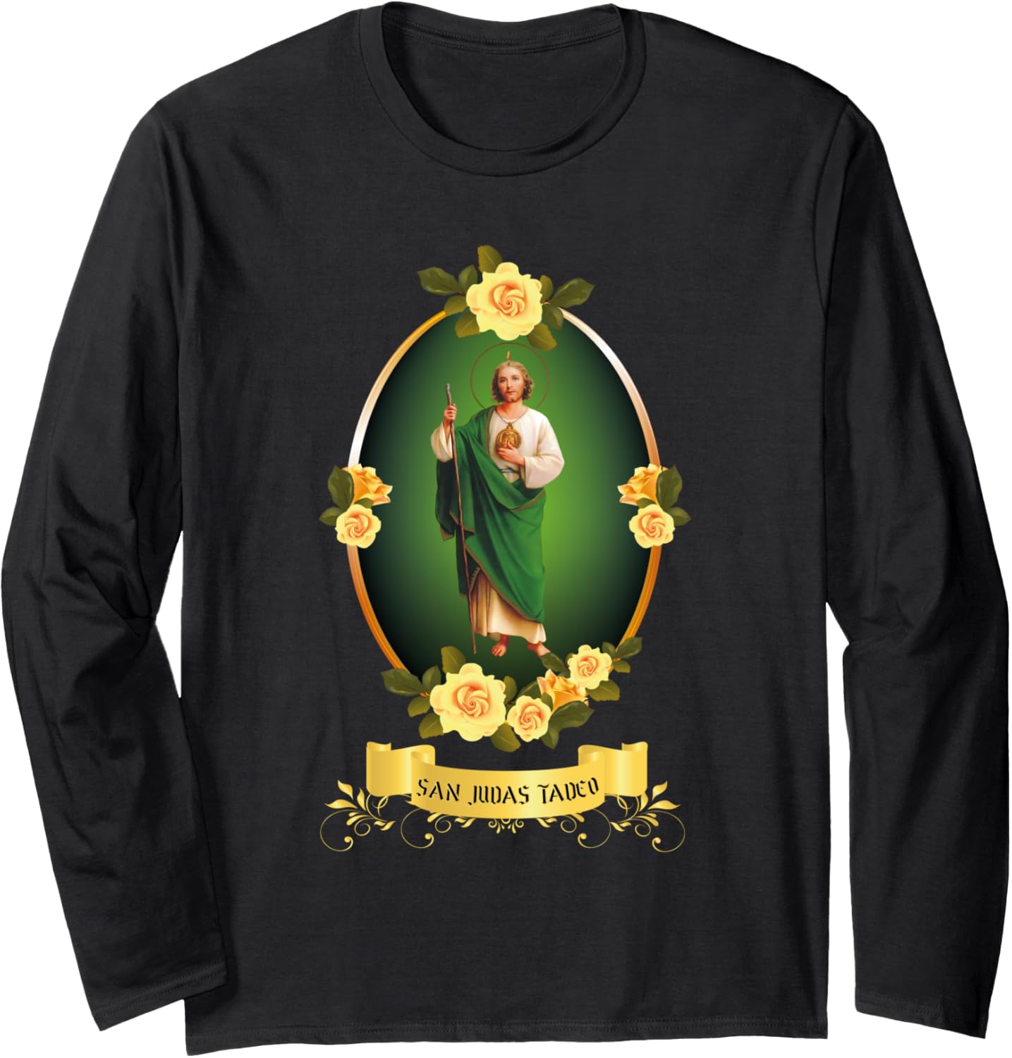 ¡Oh Santo Apóstol San Judas Tadeo! (Saint Jude Thaddeus) Long Sleeve T-Shirt