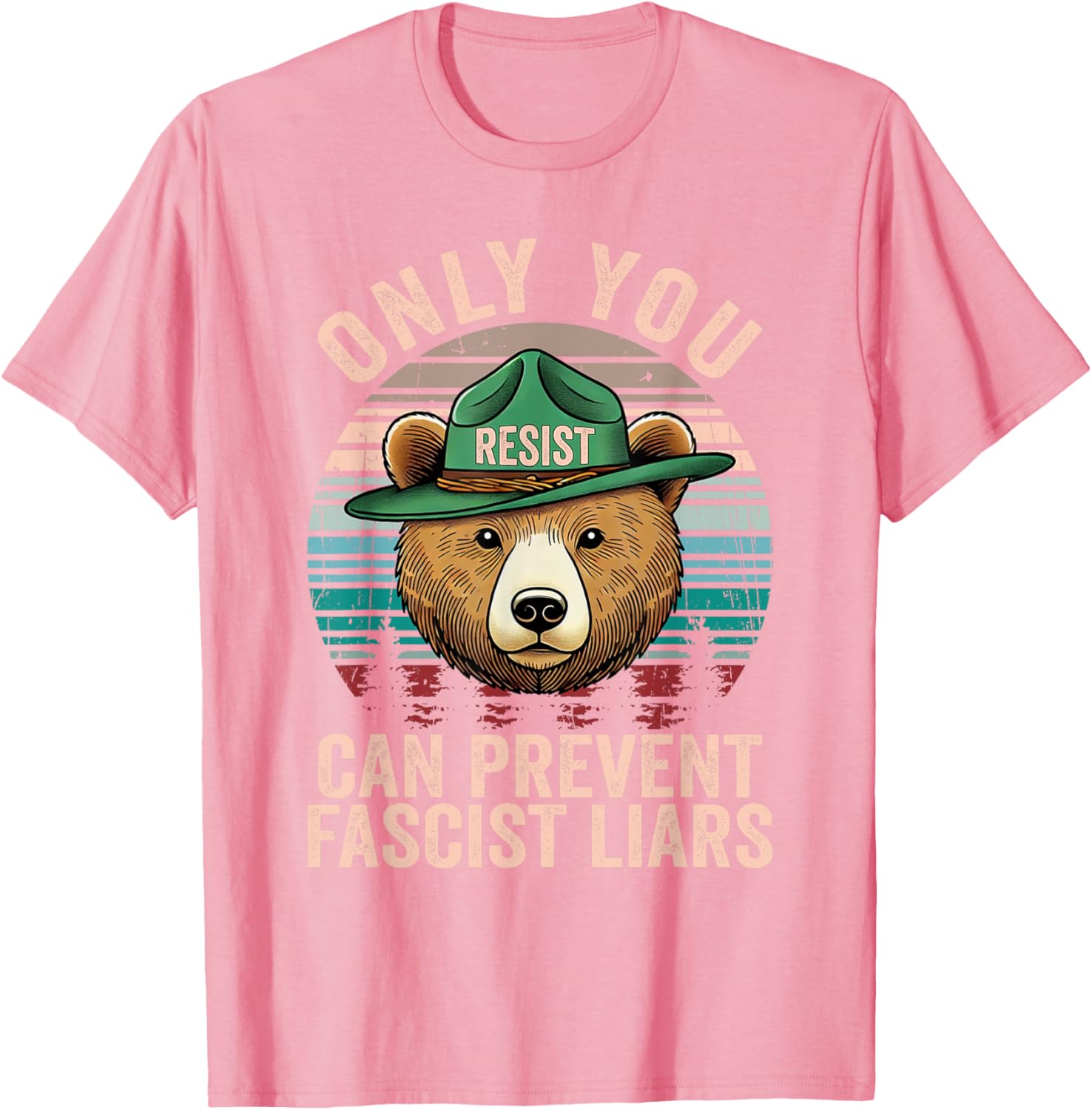Only You Can Prevent Fascism Bear T-Shirt